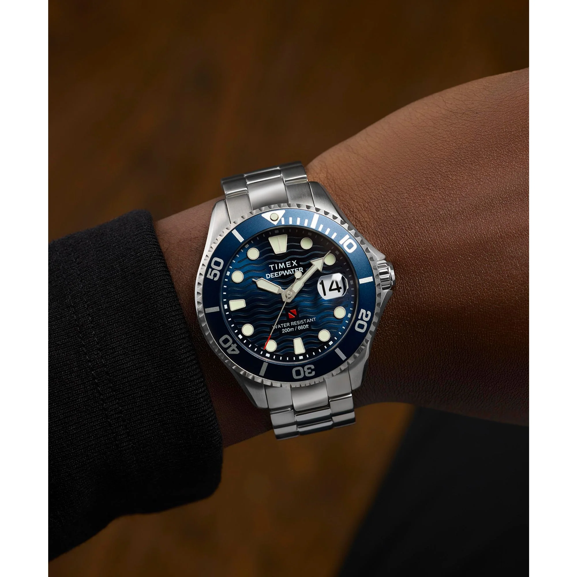 TIMEX Deep Water Meridian Blue Round Dial Analog Men's Watch - TW2W81900UJ - Image 6