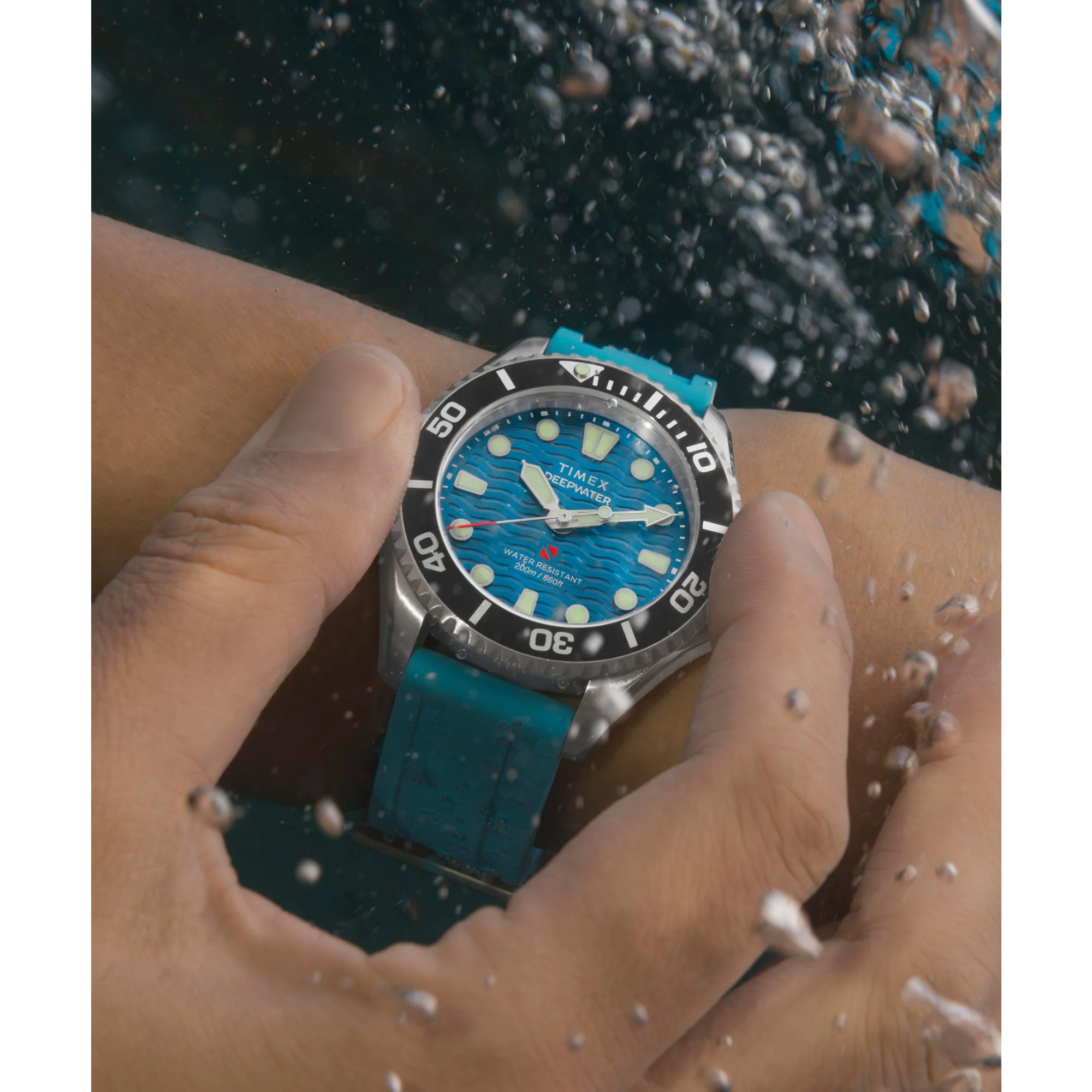 TIMEX Deep Water Meridian Blue Round Dial Analog Unisex's Watch - TW2Y40400UJ - Image 11