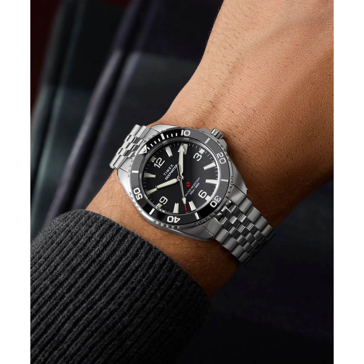 Timex Deepwater Arctic Round 41mm Black Dial Analog Men Watch - TW2Y64500IK - Image 8