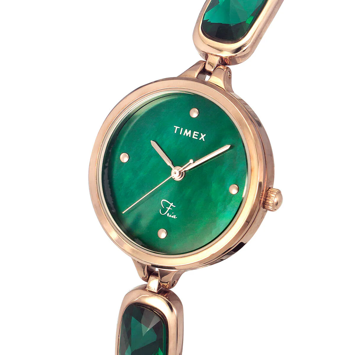 Timex Fria Women Green Round Analog Watch - TWEL15903 - Image 2
