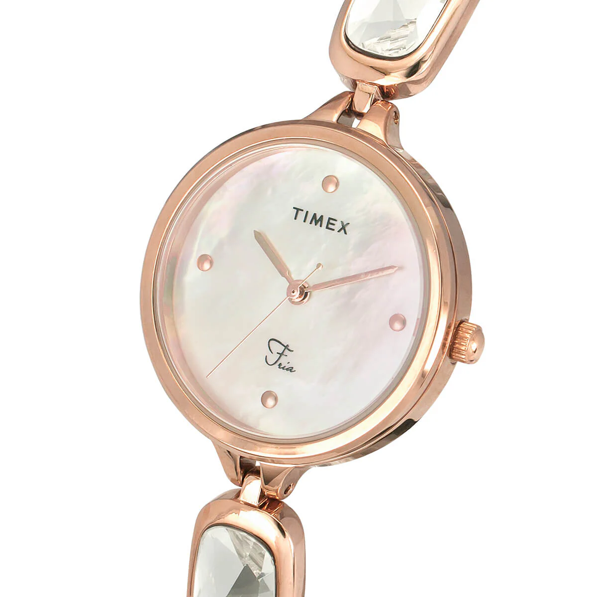 Timex Fria Women Off White Round Analog Watch - TWEL15901 - Image 2