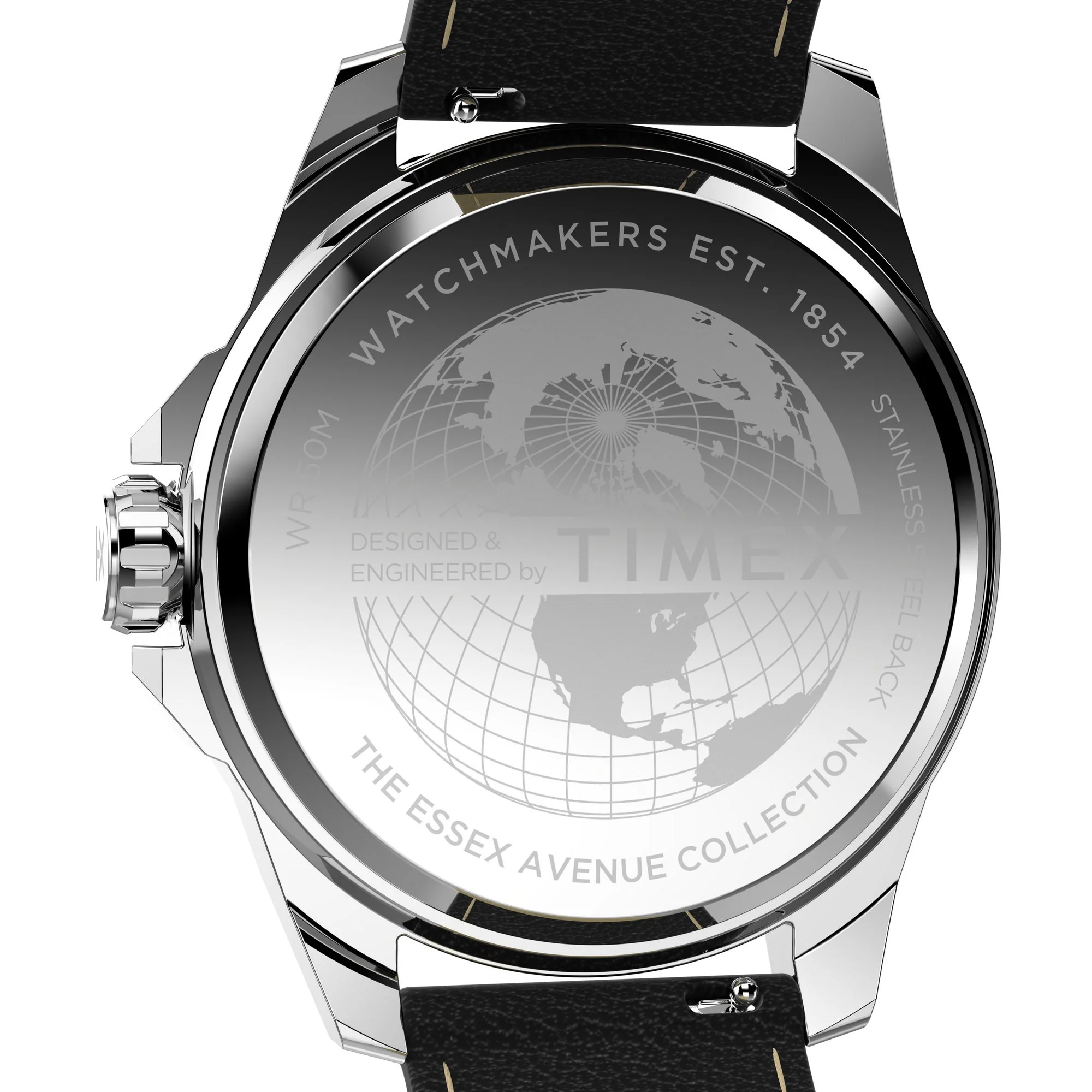 Timex Essex Round 46mm Black Dial Analog Men Watch - TW2W92900UJ - Image 4