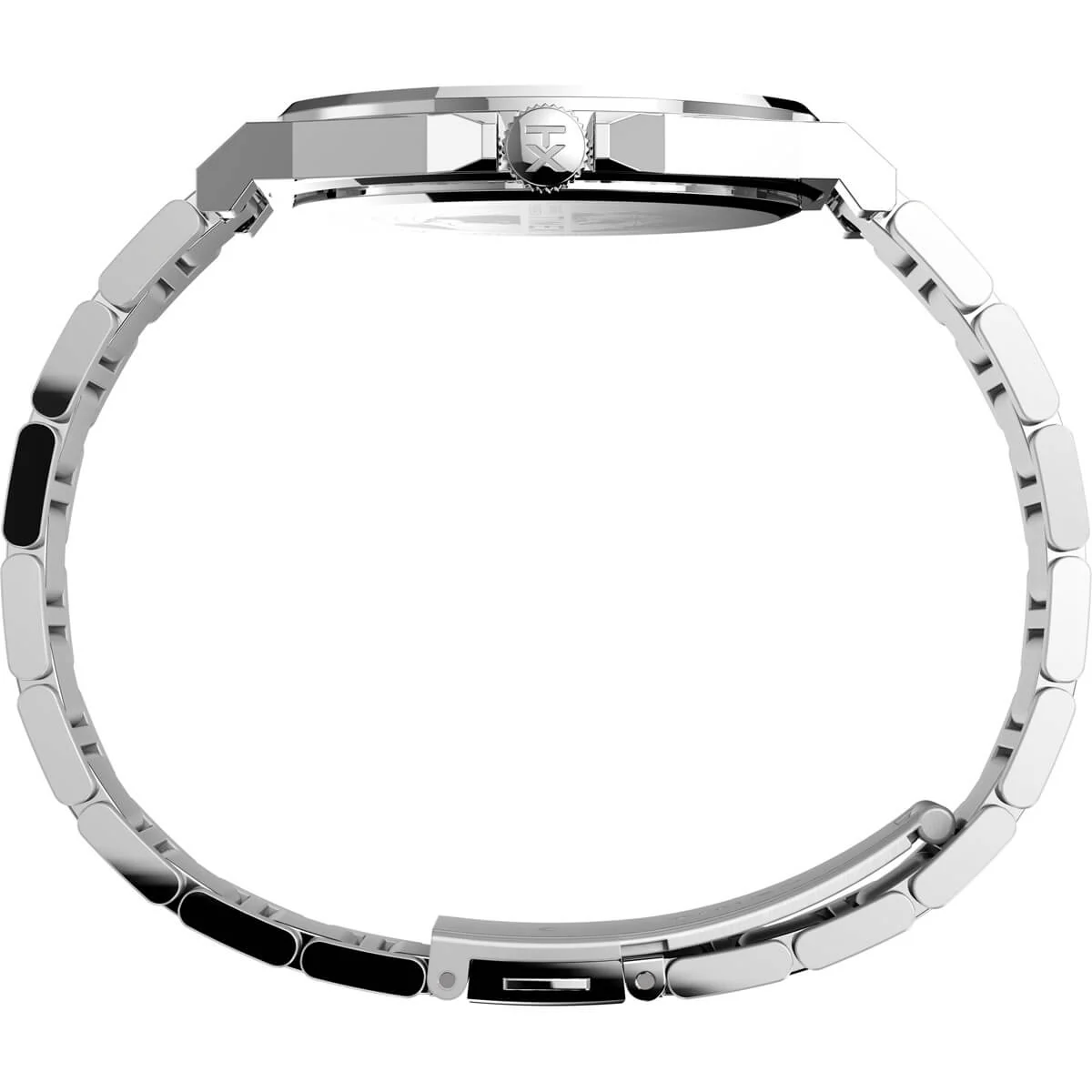 Timex City Collection Men's Quartz Analog Silver-Tone Dial Round Case Adjustable-Stainless-Steel-Bracelet Function Watch -TW2V02000 - Image 3