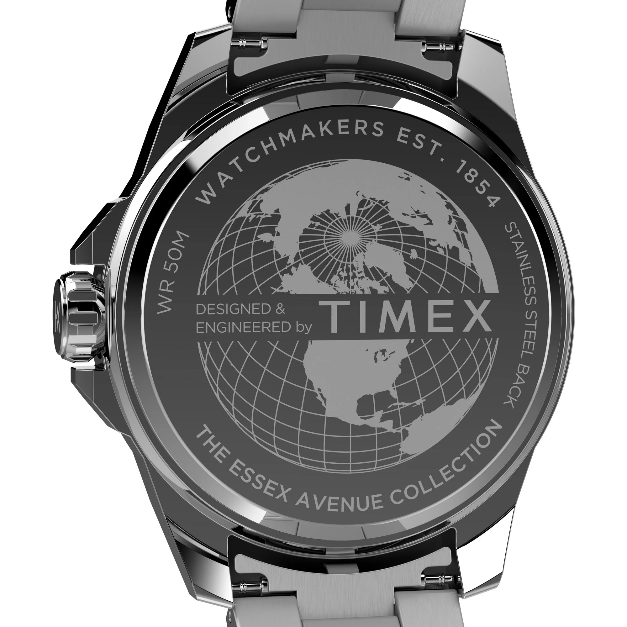 Timex Essex Round 46mm Black Dial Analog Men Watch - TW2W79900UJ - Image 4
