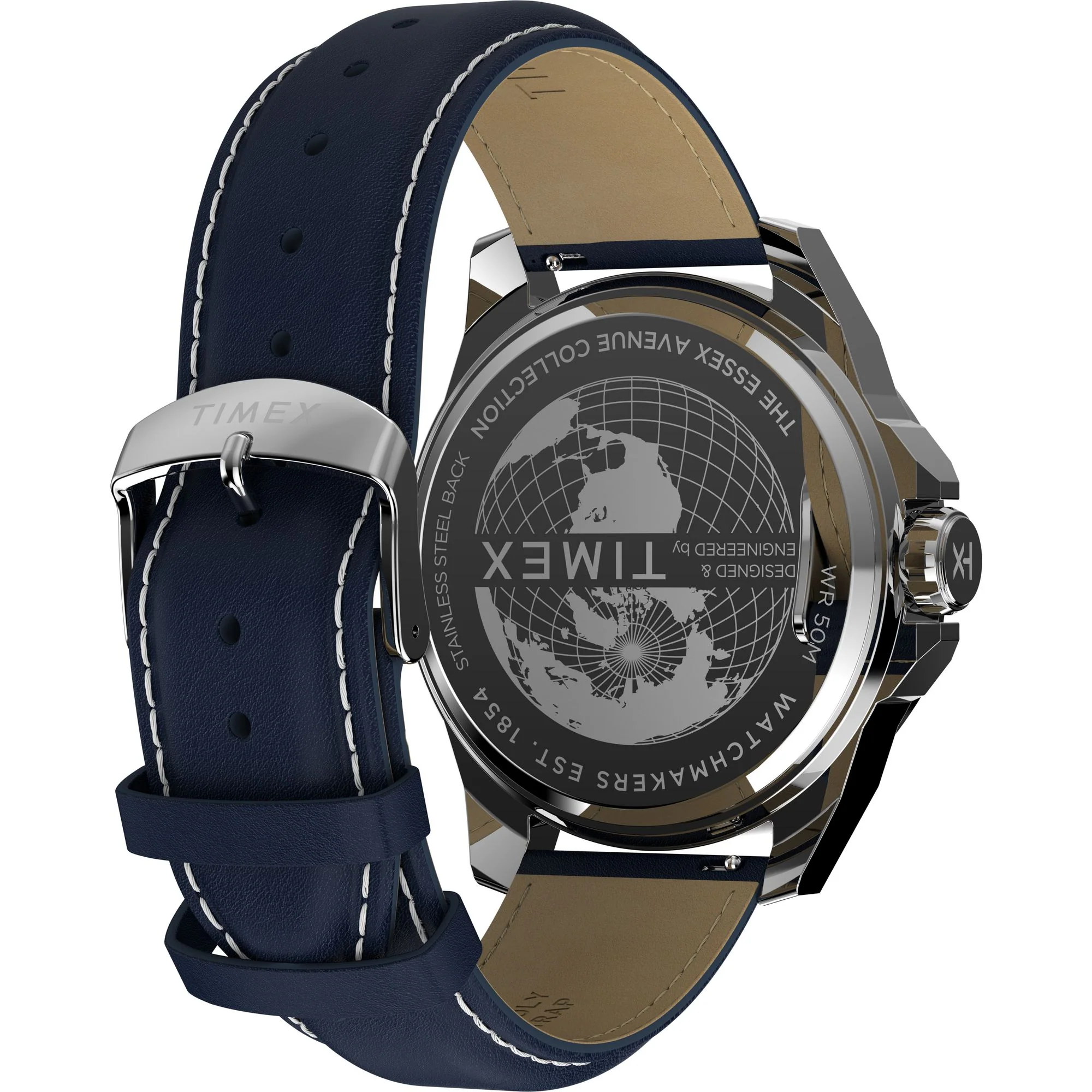 TIMEX Essex Black Round Dial Analog Men's Watch - TW2W80200UJ - Image 5