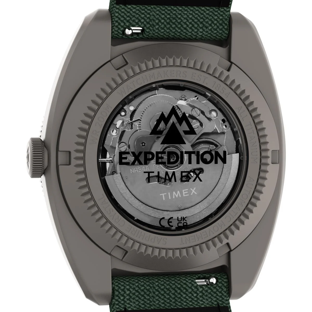 Timex Expedition Tonneau 41mm Green Dial Mechanical Automatic Men Watch - TW2Y63400UJ - Image 4