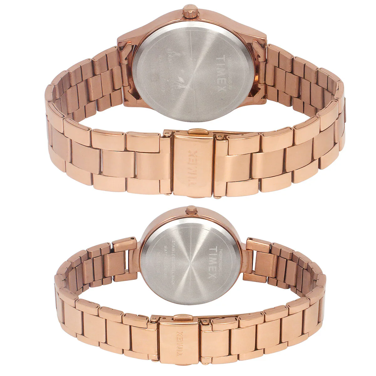 Timex Fashion Collection Premium Quality 3 Hands Pair's Analog Silver Dial Coloured Quartz Watch, Round Dial with 42 mm Case width - TW00PR294 - Image 3