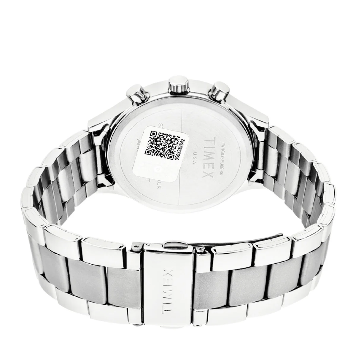 Timex Fashion Collection Premium Quality Multifunction Men Analog Silver Dial Coloured Quartz Watch, Round Dial with 43mm Case width - TWHG03SMU06 - Image 6
