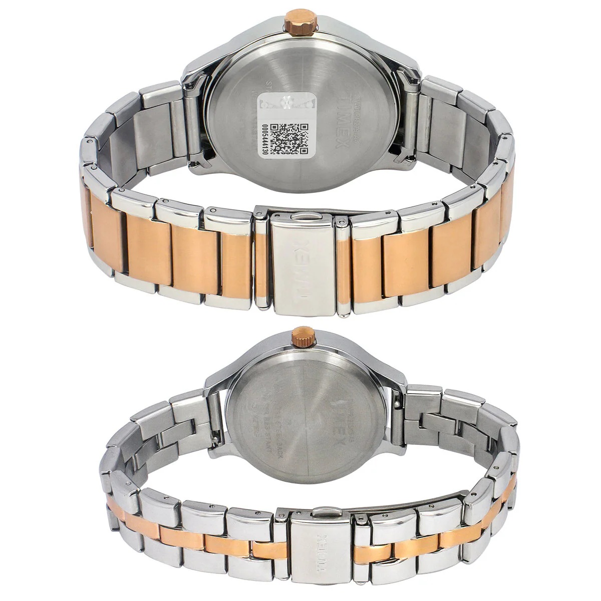 Timex Fashion Collection Premium Quality Multifunction Pair's Analog Silver Dial Coloured Quartz Watch, Round Dial with 44 mm Case width - TW00PR291 - Image 3