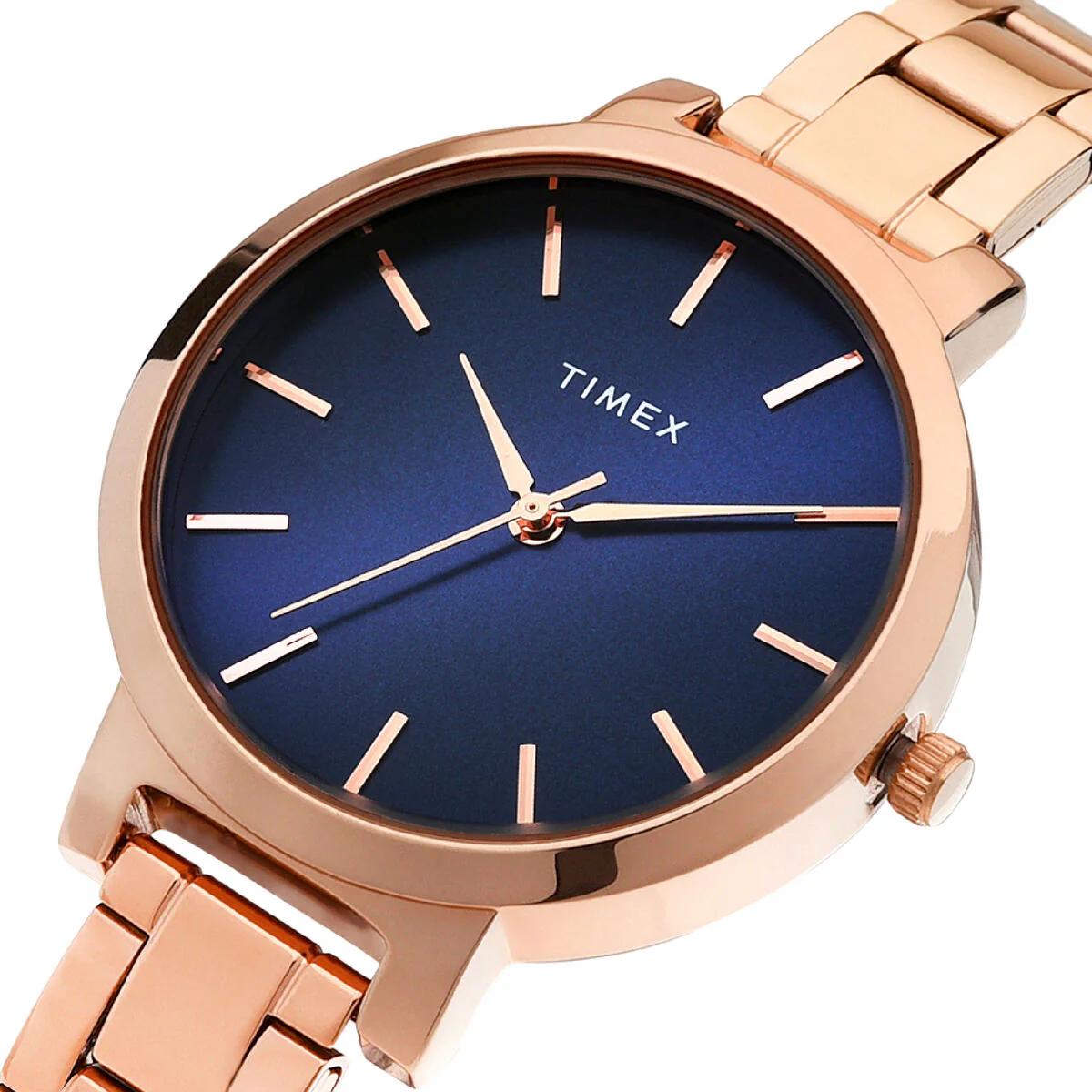 Timex Fashion Collection Premium Quality Women Analog Blue Dial Coloured Quartz Watch, Round Dial with 34.3mm Case width - TWHL41SMU06 - Image 2