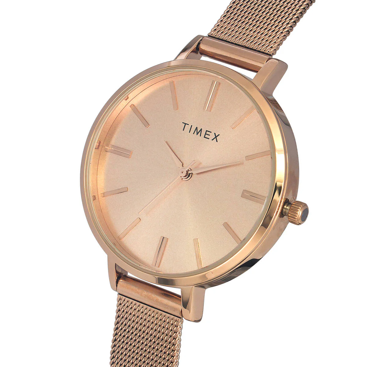 Timex Fashion Collection Premium Quality Women Analog Rose Gold Dial Coloured Quartz Watch, Round Dial with 35mm Case width - TWEL155SMU02 - Image 2