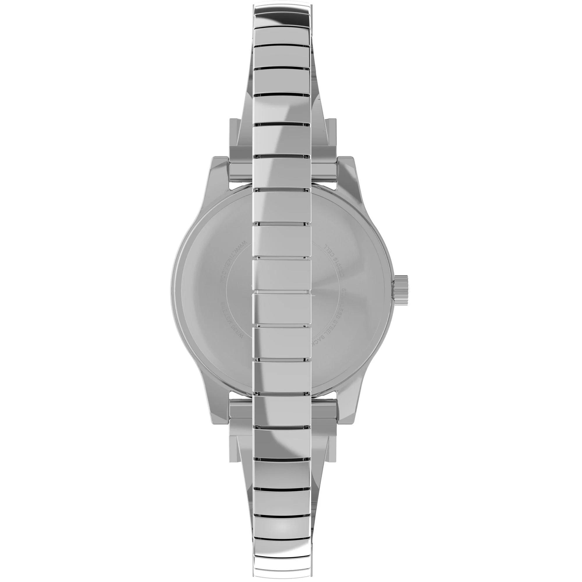 TIMEX Fashion Stretch Bangles Silver Round Dial Analog Women's Watch - TW2W18400JQ - Image 3