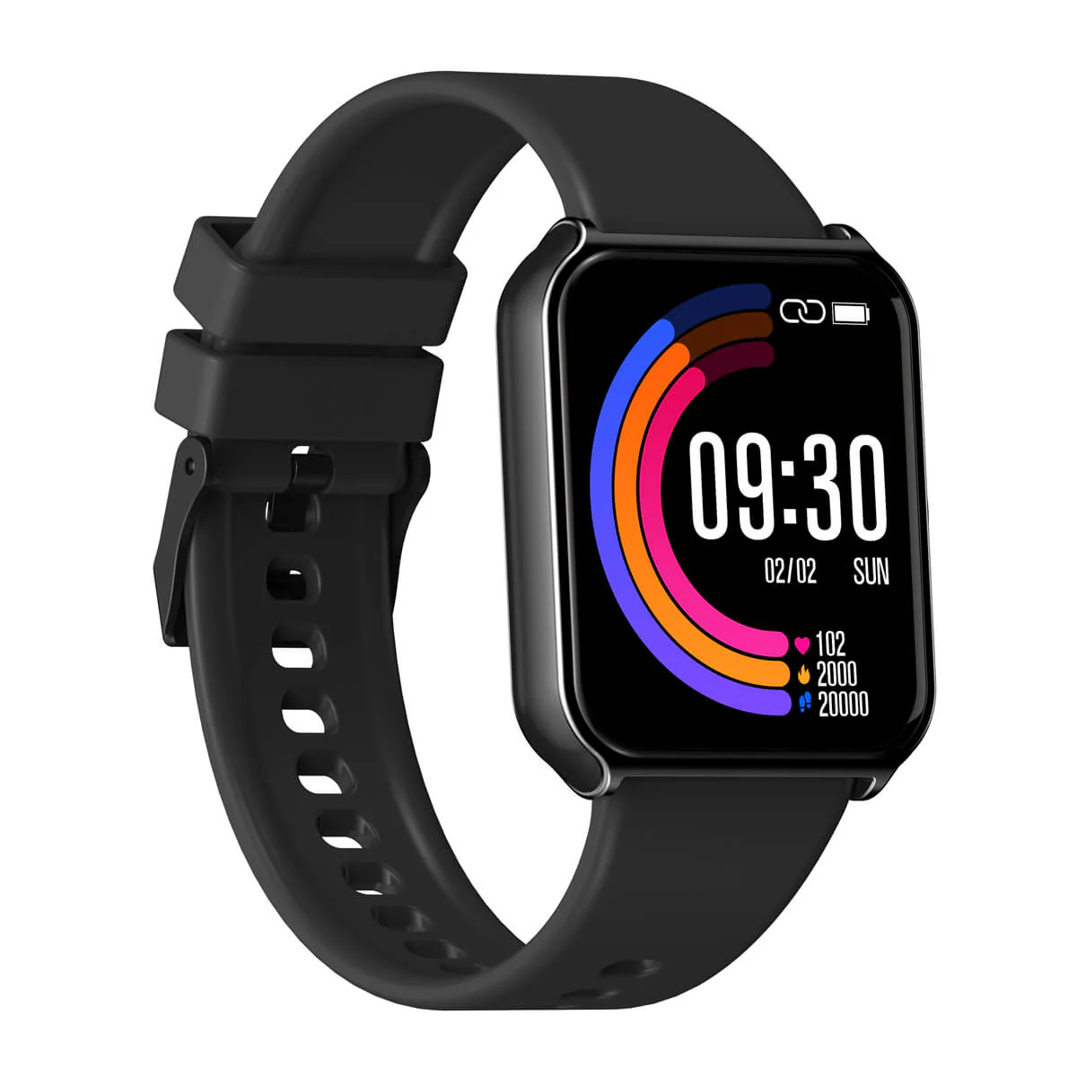 Timex Fit 3.0 Unisex Smart Watch Square Case Bluetooth Calling, SPO2, multiple watch faces, Heart rate, activity tracking, Stress monitoring, BP Function Watch -TWTXW403T - Image 2