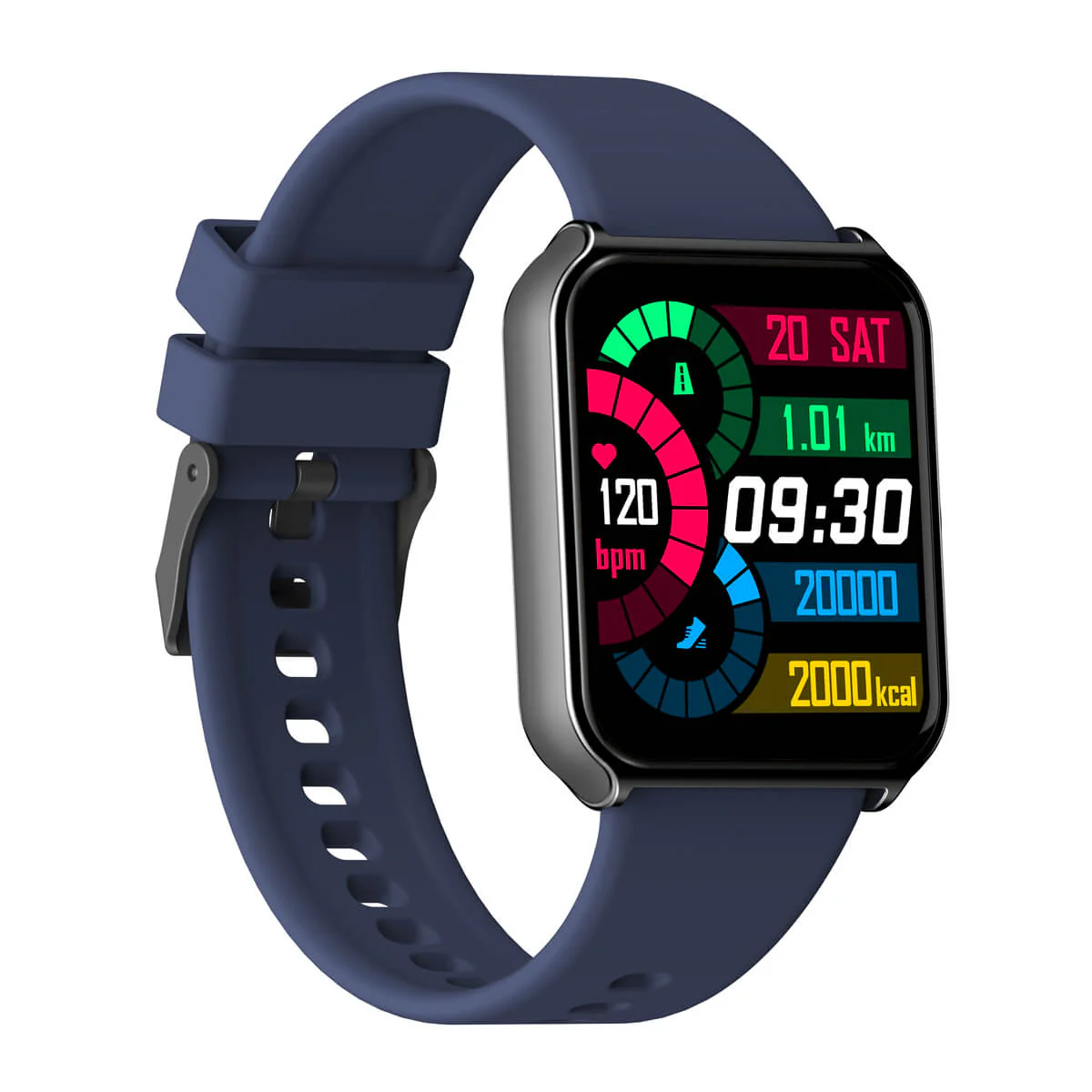 Timex Fit 3.0 Unisex Smart Watch Square Case Bluetooth Calling, SPO2, multiple watch faces, Heart rate, activity tracking, Stress monitoring, BP Function Watch -TWTXW401T - Image 4