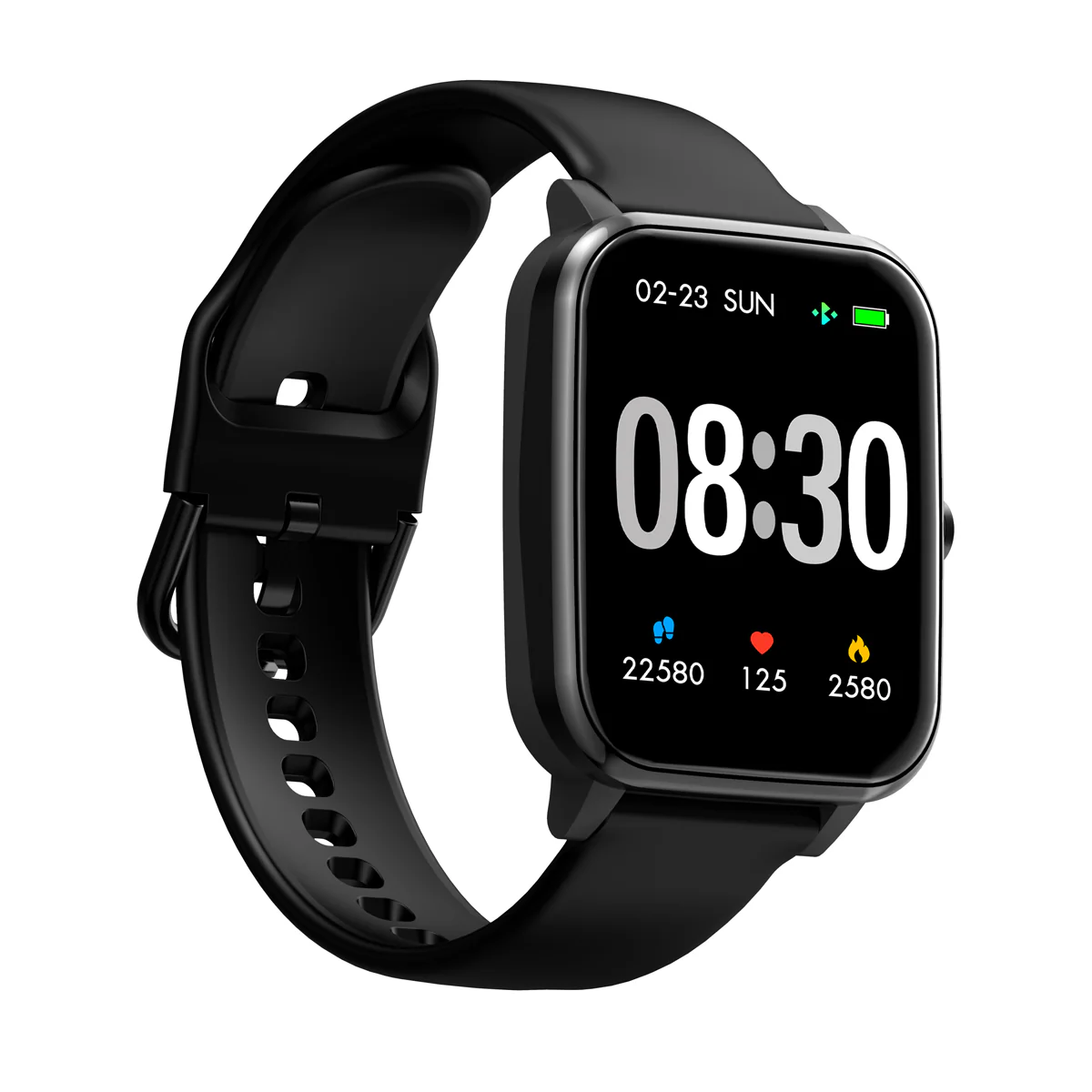 Timex Unisex Smart Fit 2.0 Dial Square Case Bluetooth Calling, Full Touch, Activity Tracking, HRM, SPO2, Blood Pressure, Multiple Watch Faces, 7 Sports Mode Smart Watch -TWTXW204T - Image 2