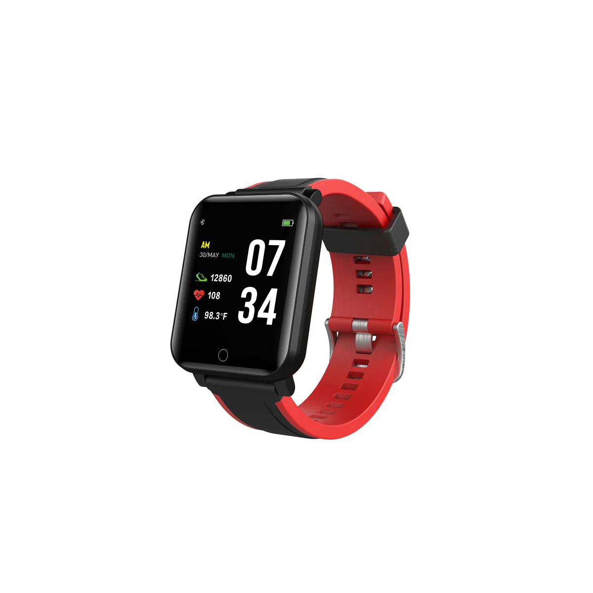Timex Helix Unisex Tech Digital Dial Rectangle Case Temperature  HRM  SpO2  Function Watch -TWTXW101T - Image 6
