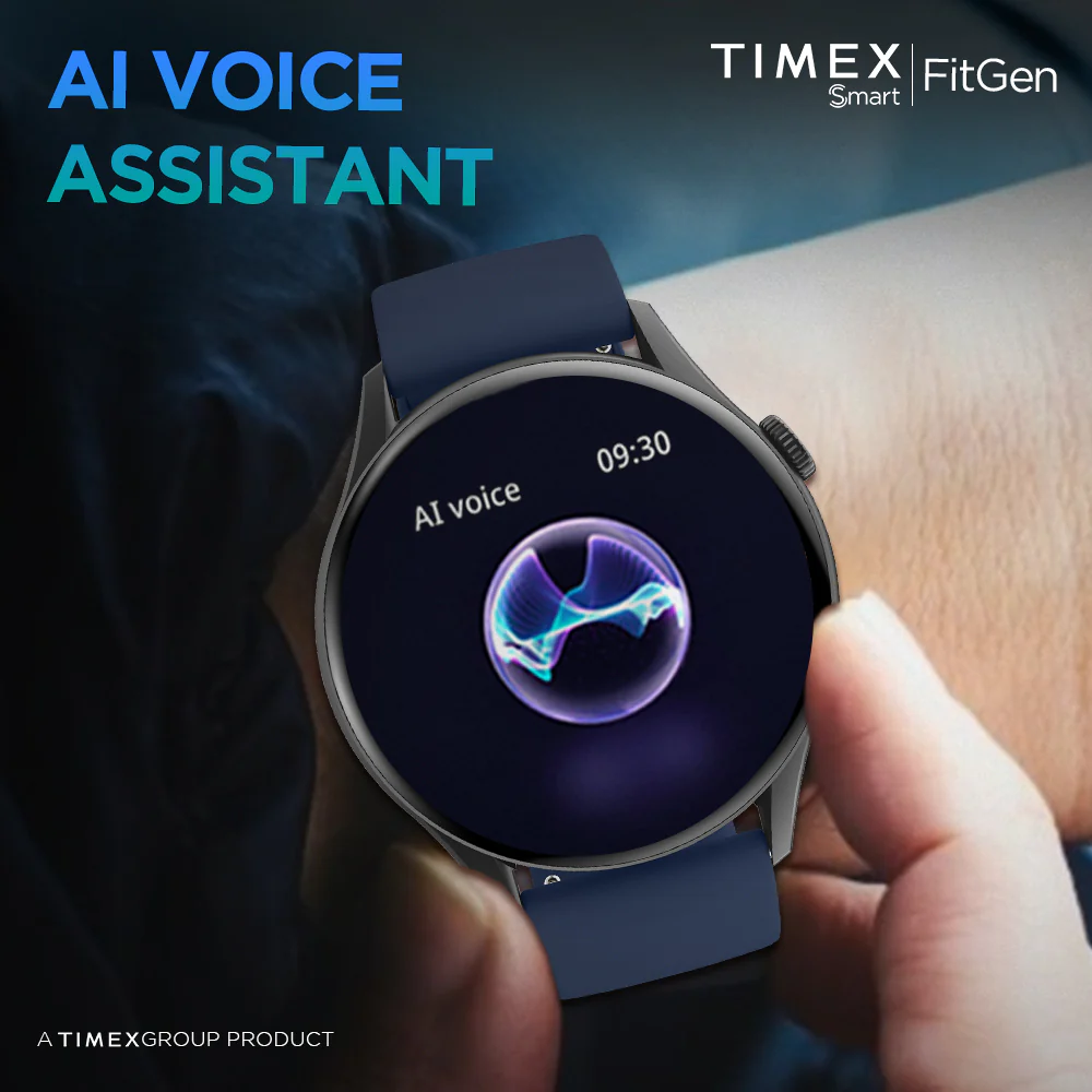 Timex FitGen 1.43 Round AMOLED Smartwatch with 466x466 Pixel Resolution|Single Sync Bluetooth Calling| Rotating Crown| Metallic Body|Always On Display|AI Voice Assist|100 Sports Modes|200 Watchfaces|Upto 7 Days Battery(Normal Usage) - TWTXW501T - Image 6