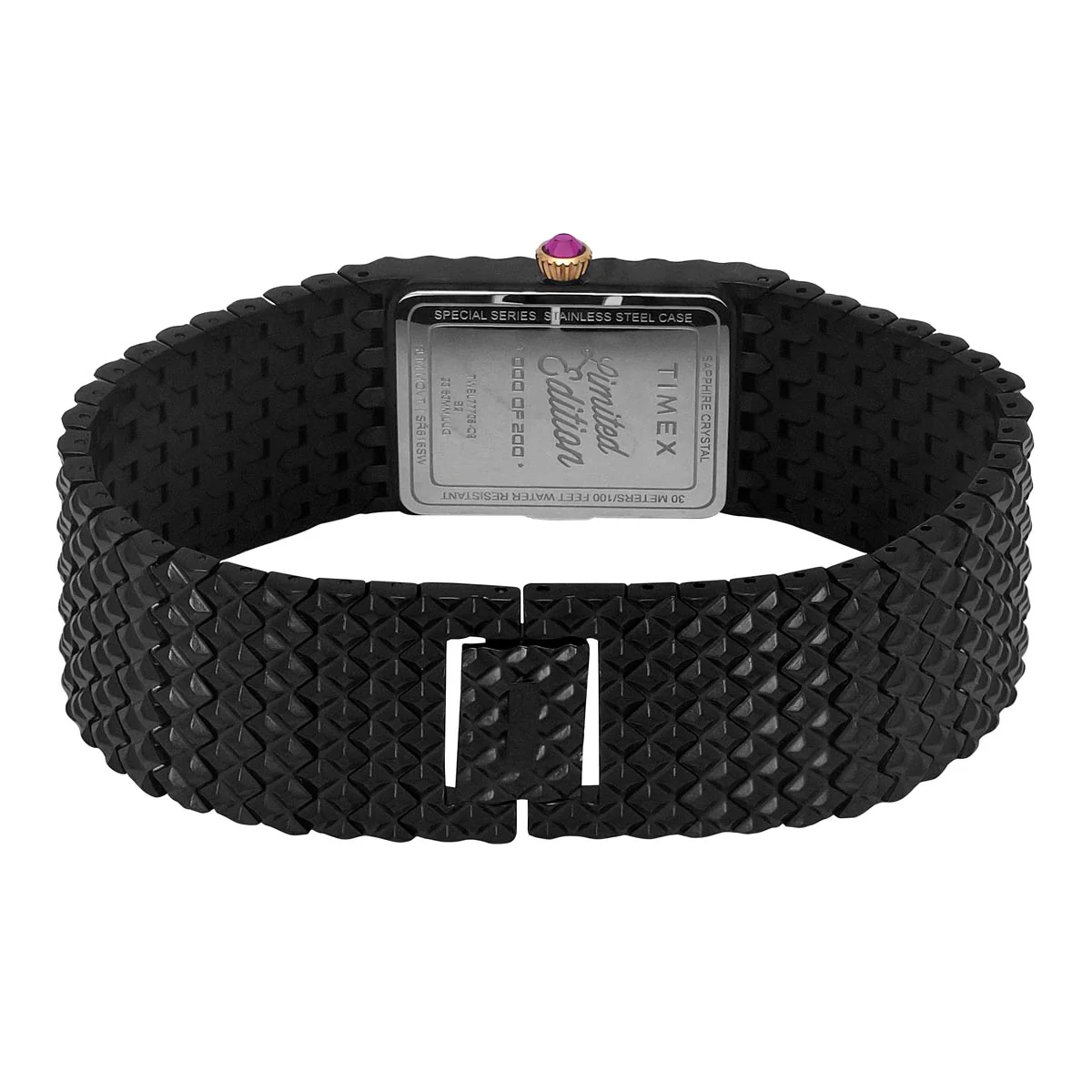 TIMEX Fria Women Black Rectangle Dial Analog Watch - TWEL77708 - Image 3