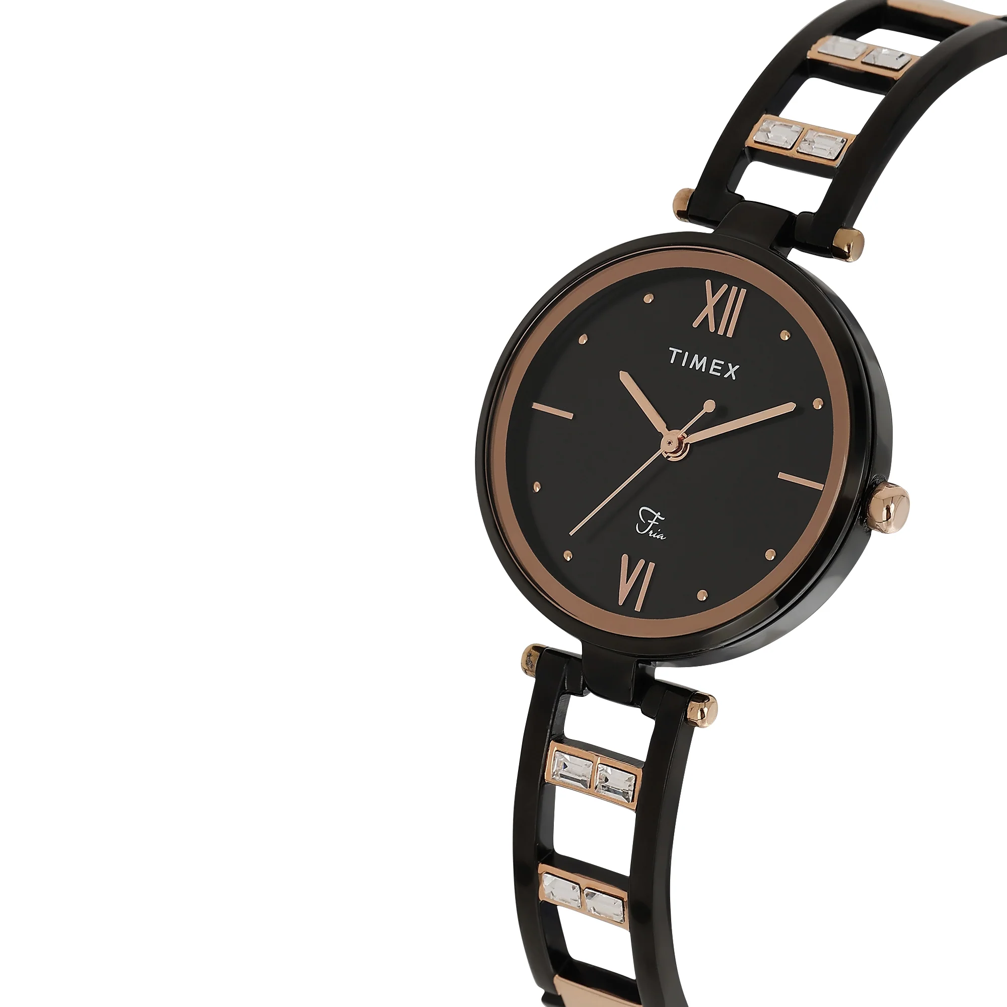 TIMEX Fria Women Black Round Dial Analog Watch - TWEL15304 - Image 2