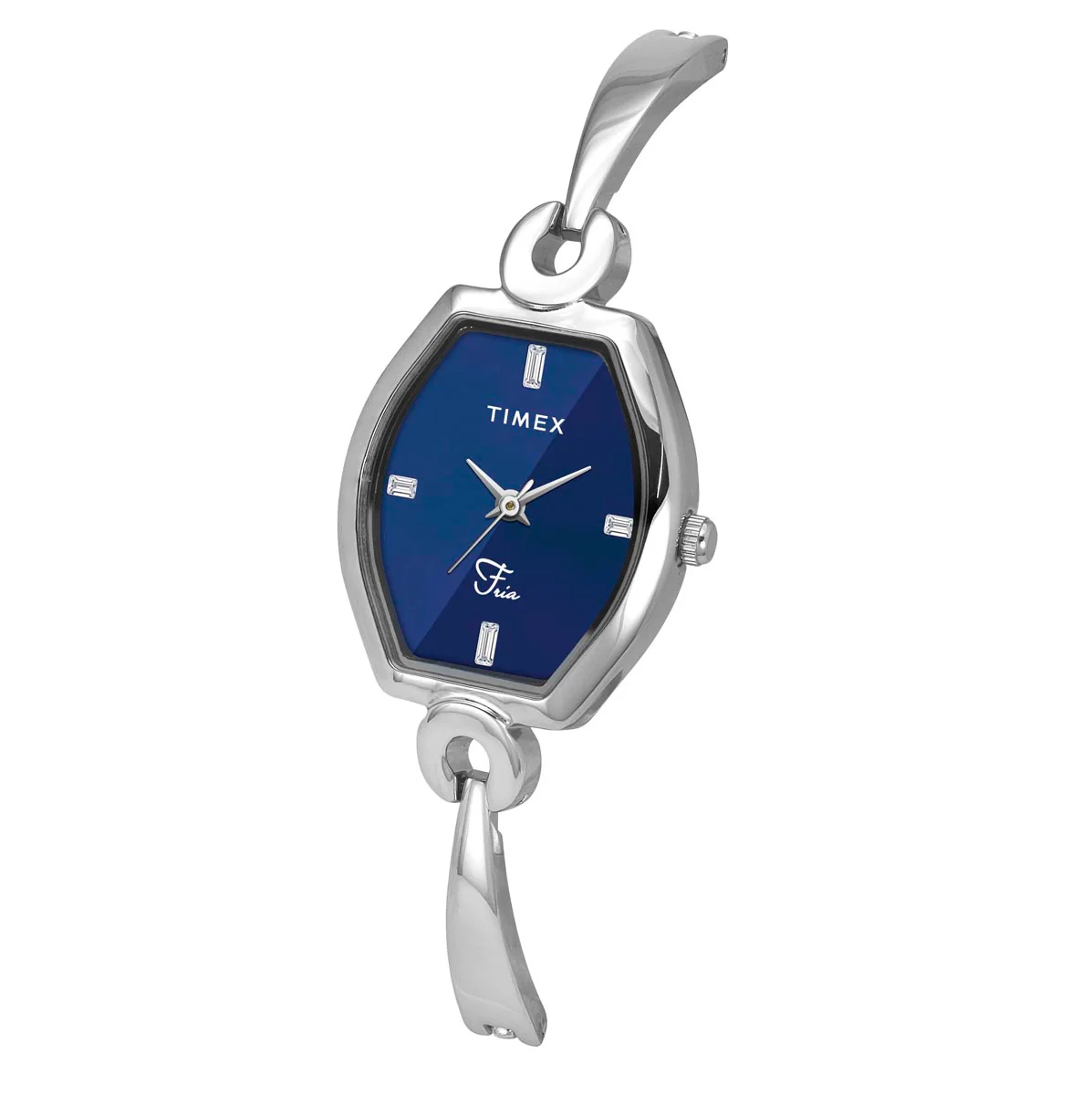 TIMEX Fria Women Blue Tonneau Dial Analog Watch - TWEL19700 - Image 2