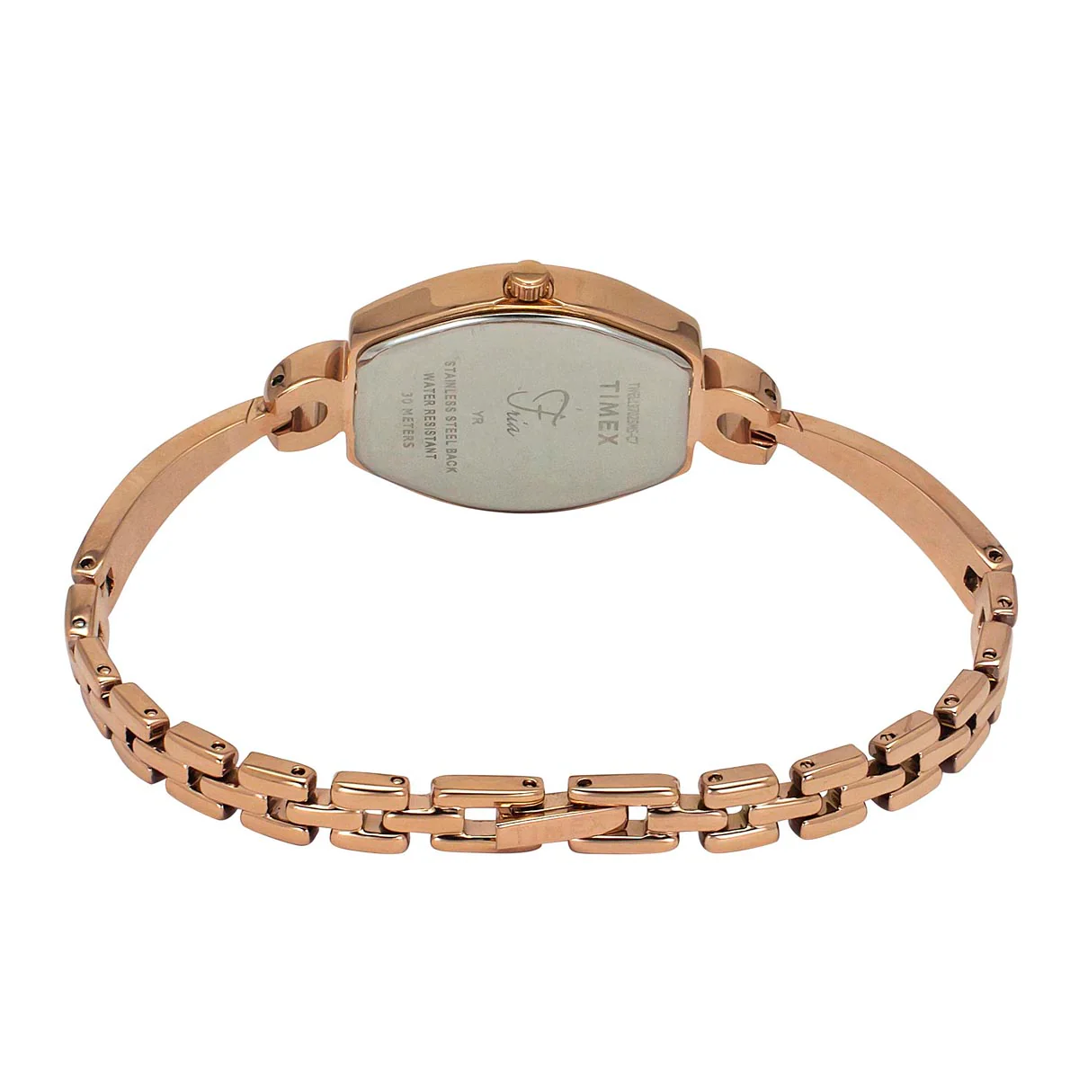 TIMEX Fria Women Mother of Pearl Pink Tonneau Dial Analog Watch - TWEL19702 - Image 4