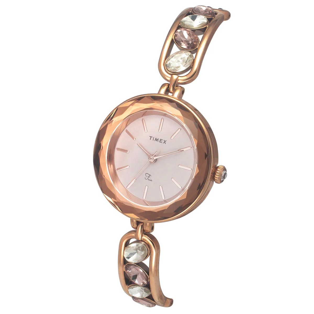 Timex Fria Women Rose Gold Round Dial Analog Watch - TWEL17600 - Image 2