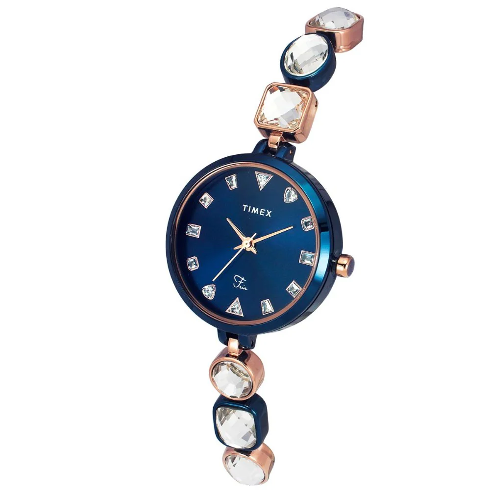 Timex Fria Women Blue Round Analog Watch - TWEL17303 - Image 2