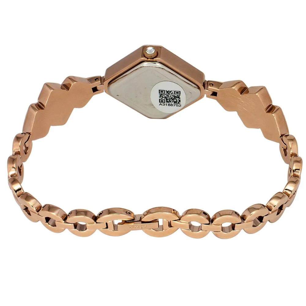 Timex Fria Women Off White Rhombus Analog Watch - TWEL17200 - Image 3