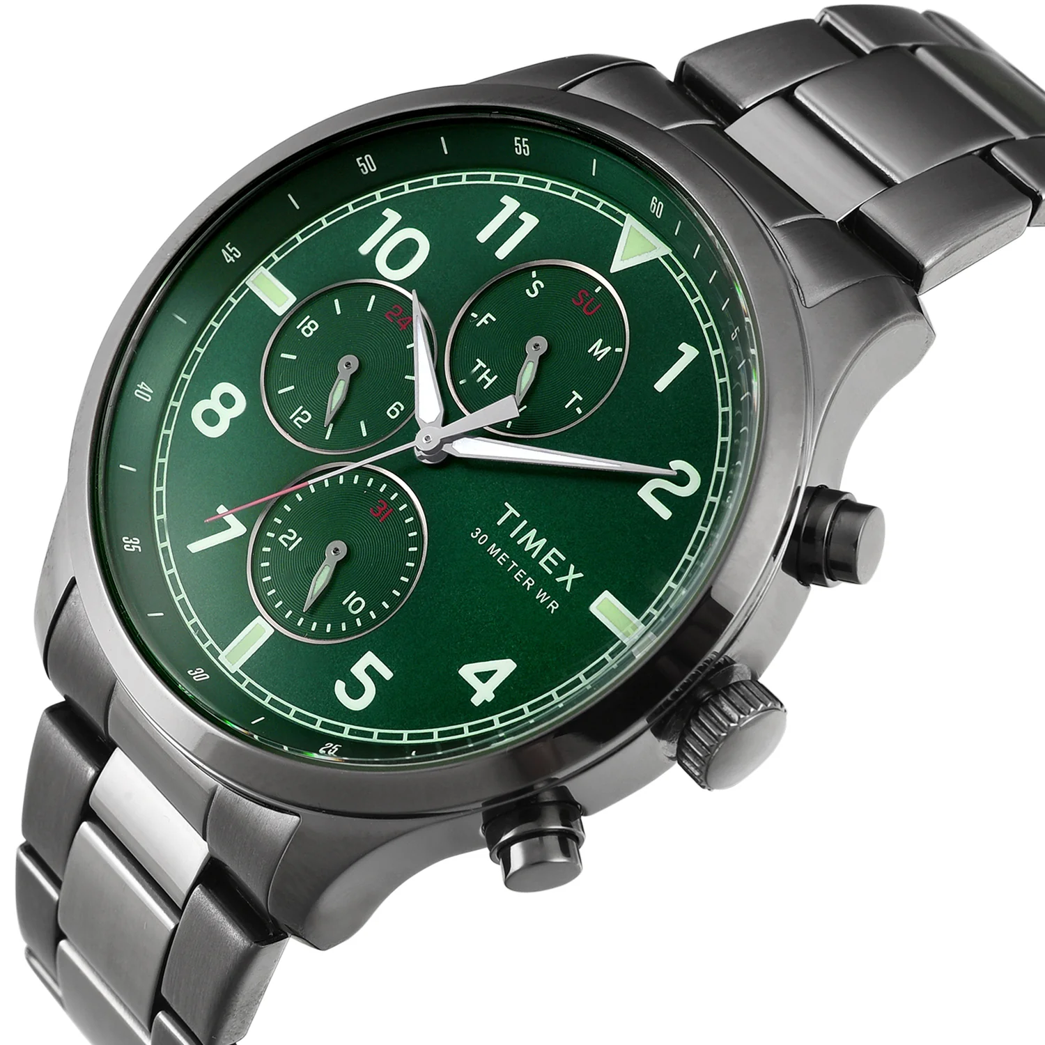 TIMEX Green Round Dial Analog Men's Watch - TWEG23903 - Image 2