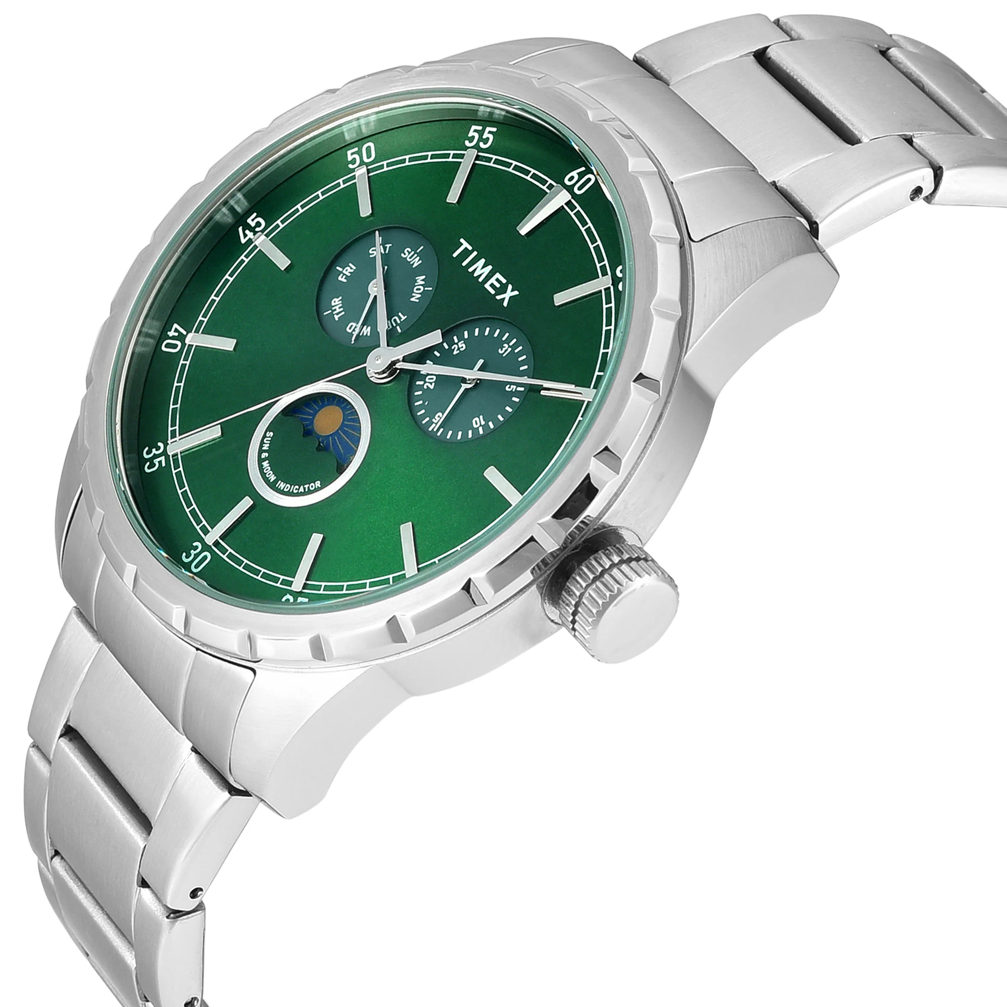 TIMEX Green Round Dial Analog Men's Watch - TWEG28503 - Image 2