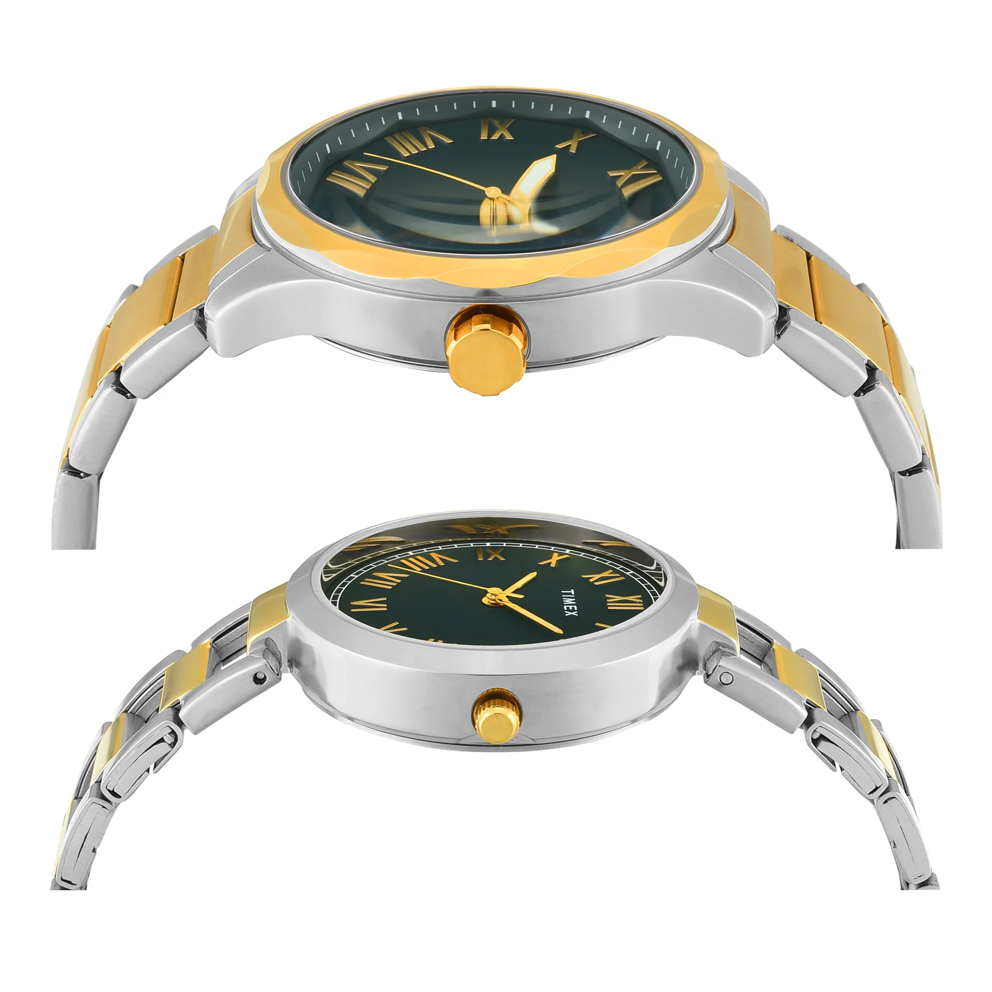 TIMEX Green Round Dial Analog Pair's Watch - TW00PR340 - Image 4