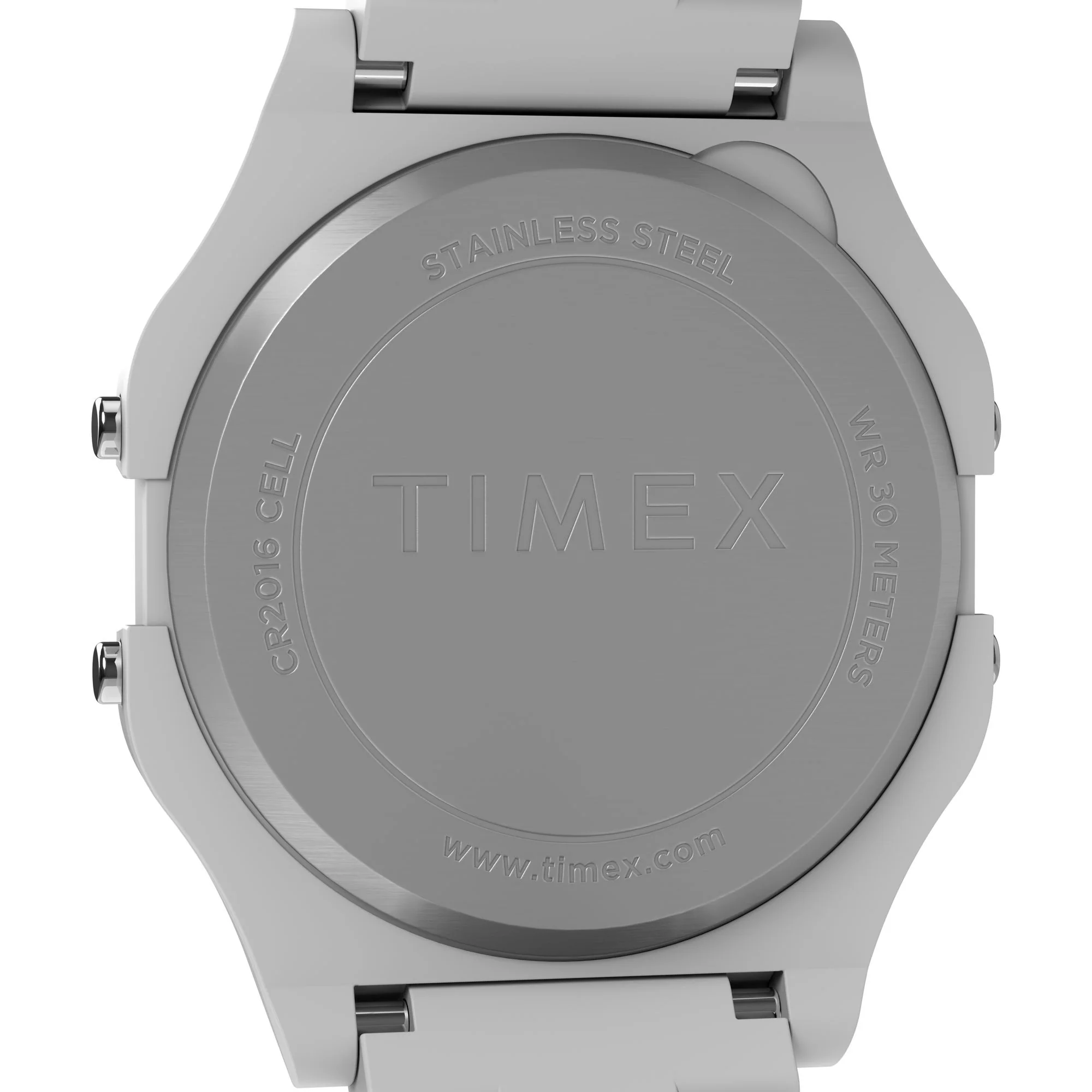 TIMEX Grey Rectangle Dial Digital Unisex's Watch - TW2V20100UJ - Image 4