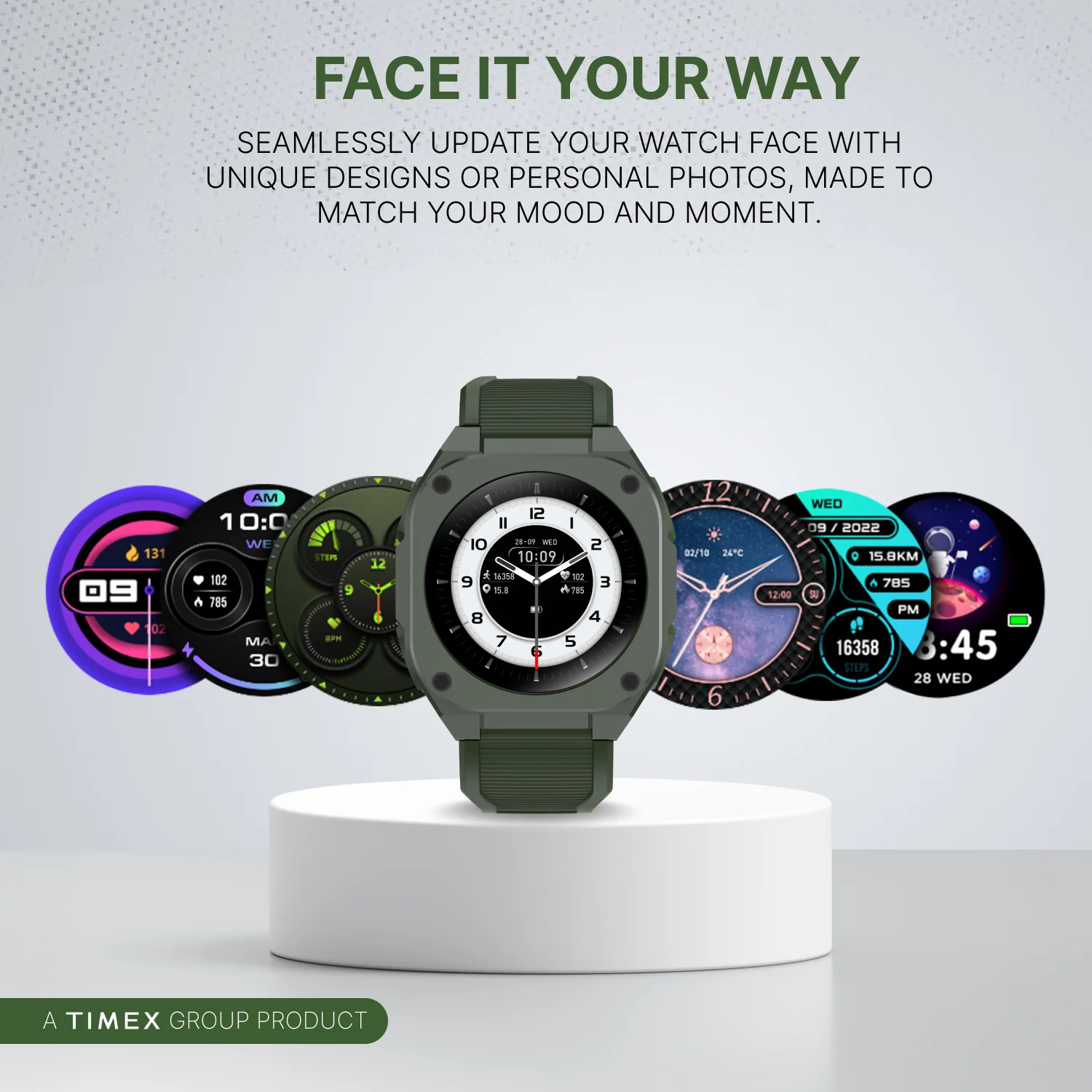TIMEX Smart Halo 1.32(3.3cm) AMOLED Display with  BT Calling Smartwatch for Unisex - TWTXW1101T - Image 6