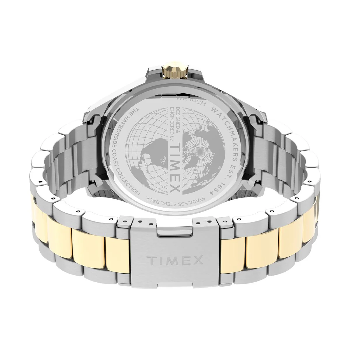 TIMEX Harborside Coast Analog watch for man with Blue Round Dial & Two-Tone Stainless Steel Bracelet Band Water Resistant Men's Wrist Watches - TW2V42000UJ - Image 5