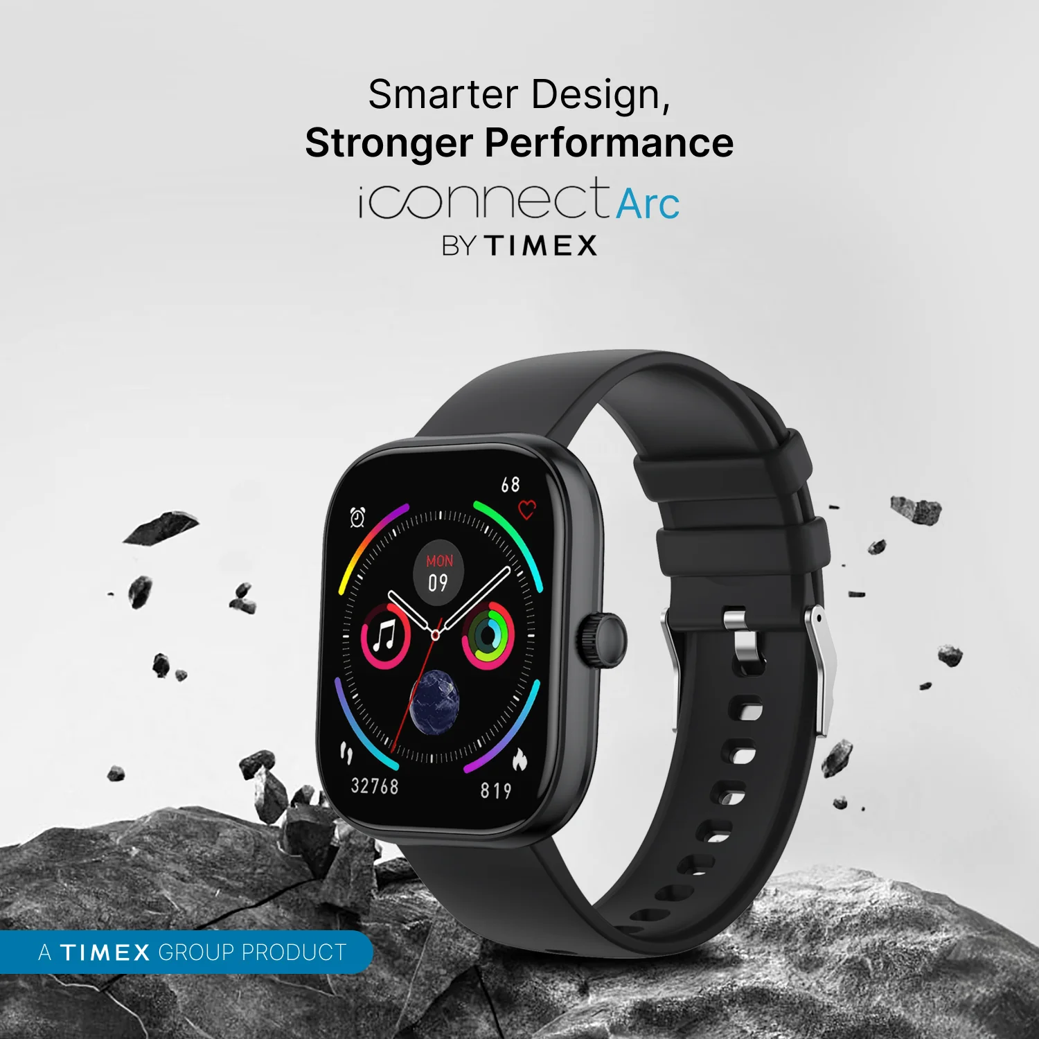 Timex iConnect Arc 2.01 inches (5.1 cm) Display with BT Calling Smartwatch For Unisex - TWIXW1400T - Image 10