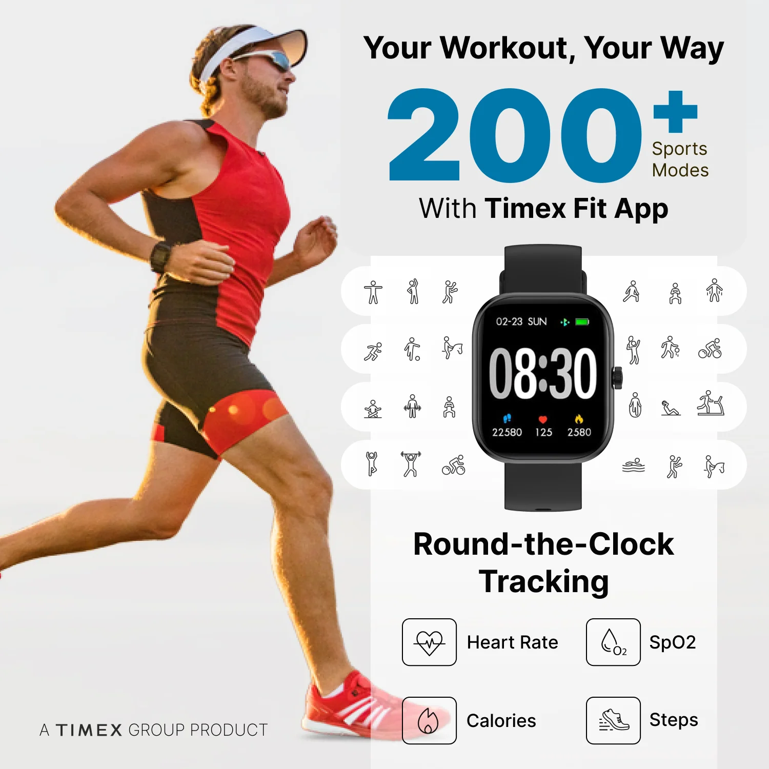 Timex iConnect Arc 2.01 inches (5.1 cm) Display with BT Calling Smartwatch For Unisex - TWIXW1400T - Image 14