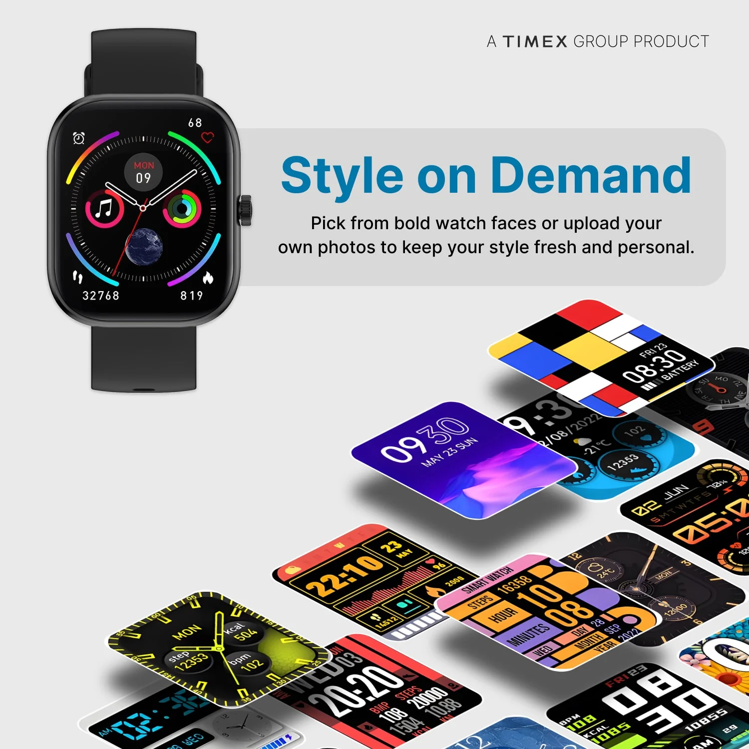 Timex iConnect Arc 2.01 inches (5.1 cm) Display with BT Calling Smartwatch For Unisex - TWIXW1400T - Image 7