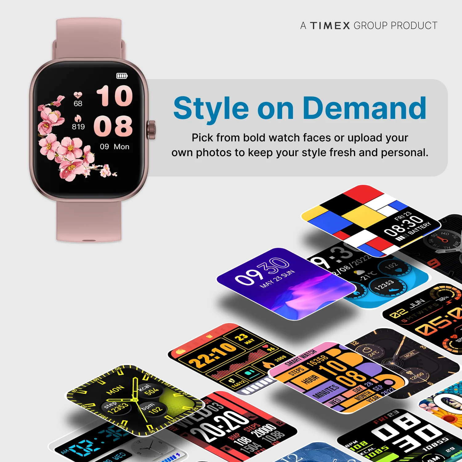 Timex iConnect Arc 2.01 inches (5.1 cm) Display with BT Calling Smartwatch For Unisex - TWIXW1401T - Image 14