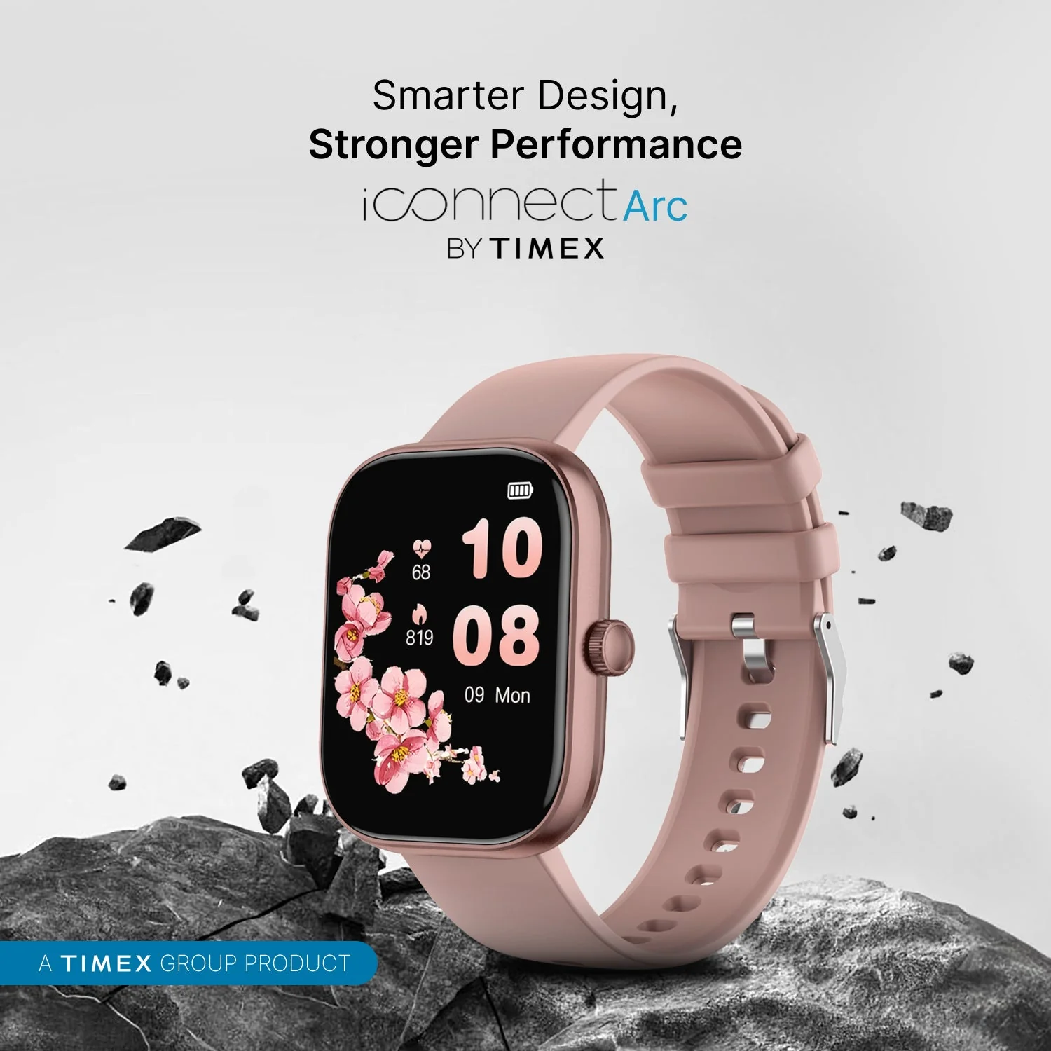 Timex iConnect Arc 2.01 inches (5.1 cm) Display with BT Calling Smartwatch For Unisex - TWIXW1401T - Image 2