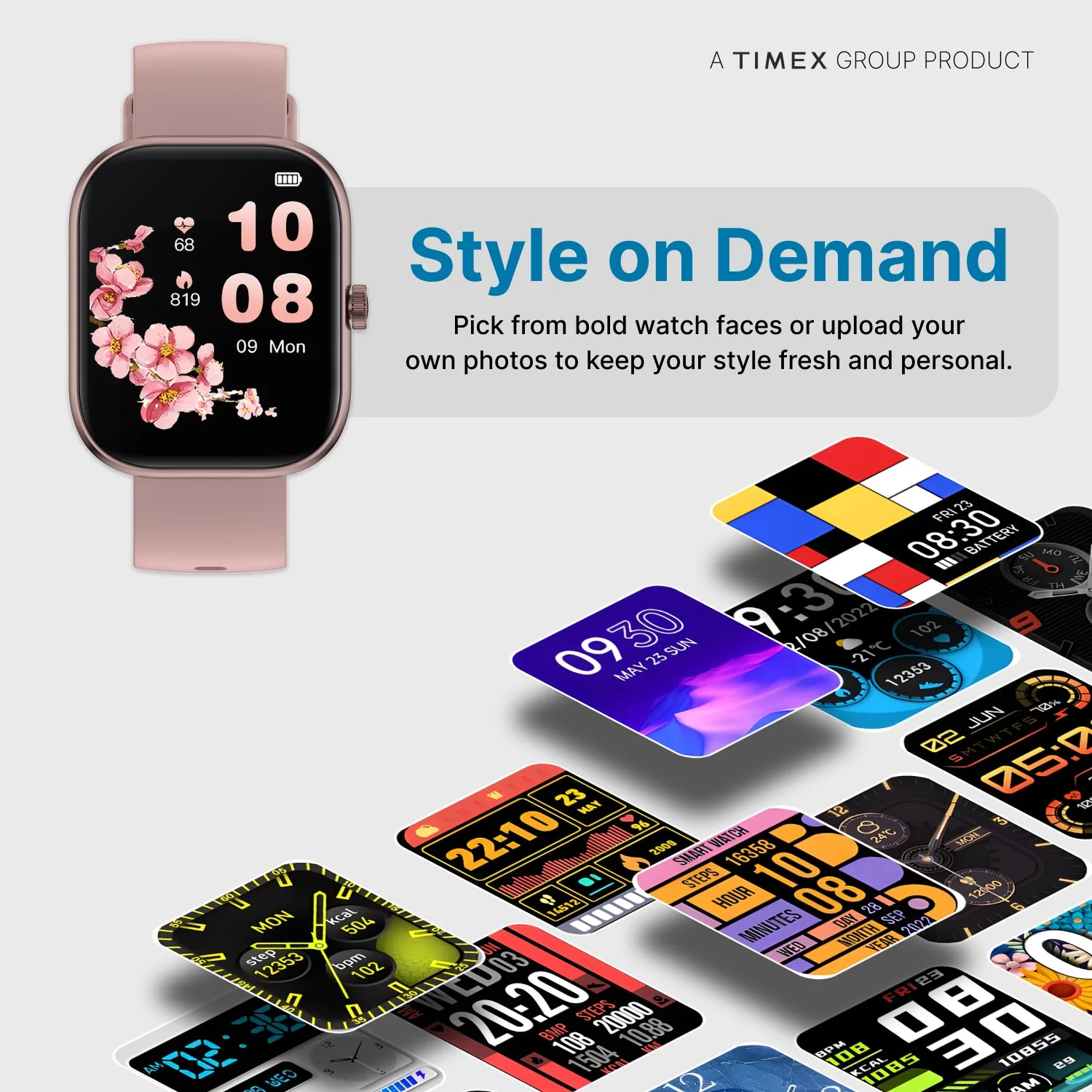 Timex iConnect Arc 2.01 inches (5.1 cm) Display with BT Calling Smartwatch For Unisex - TWIXW1401T - Image 7