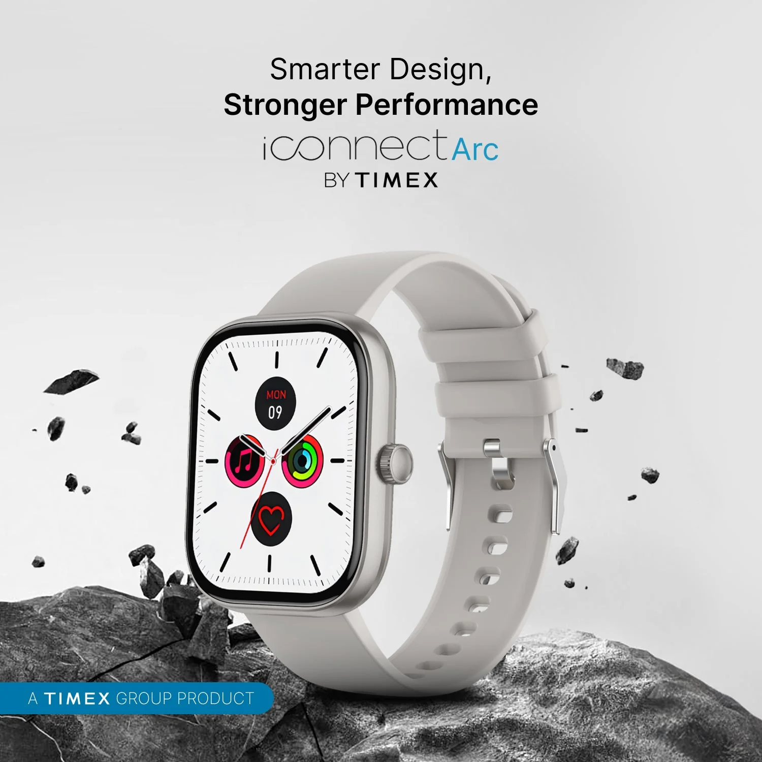 Timex iConnect Arc 2.01 inches (5.1 cm) Display with BT Calling Smartwatch For Unisex - TWIXW1402T - Image 2