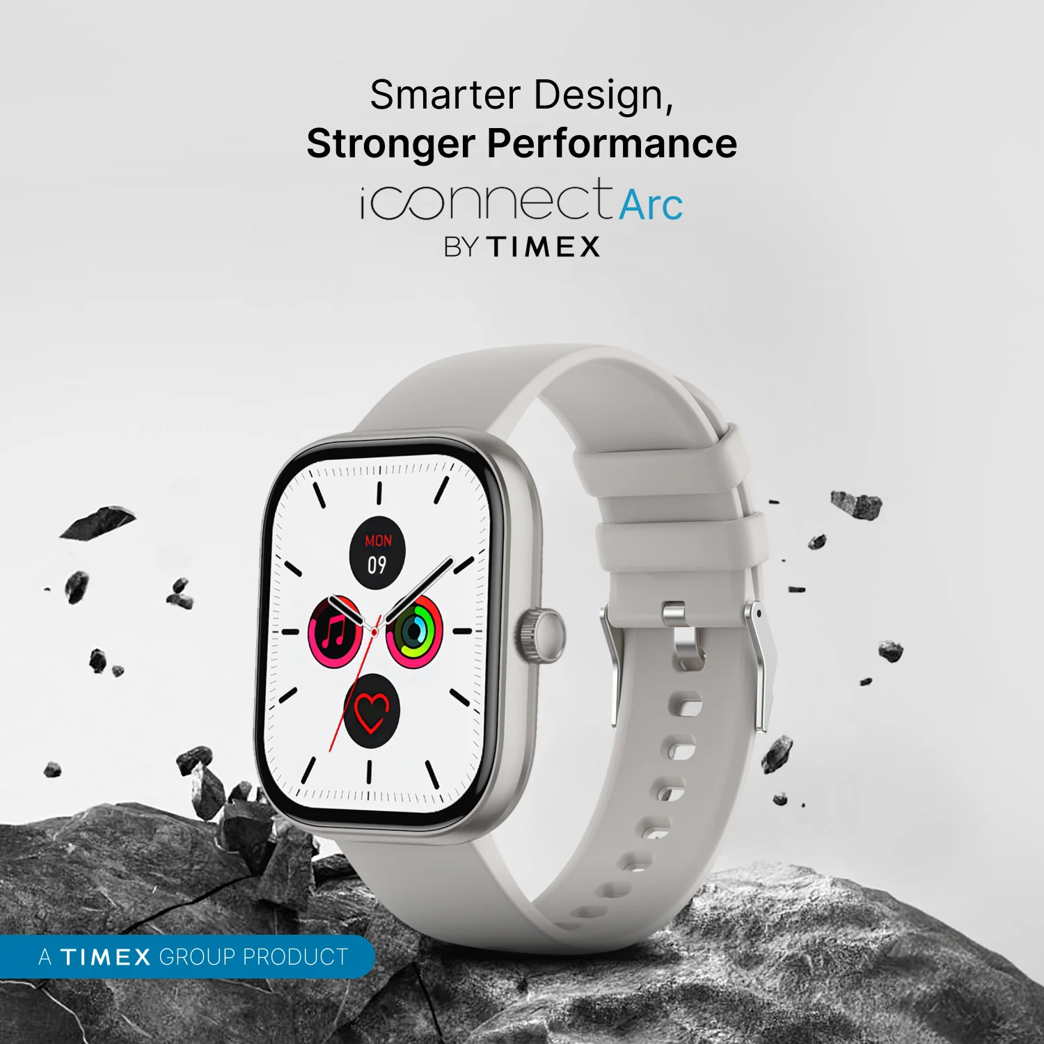 Timex iConnect Arc 2.01 inches (5.1 cm) Display with BT Calling Smartwatch For Unisex - TWIXW1402T - Image 9