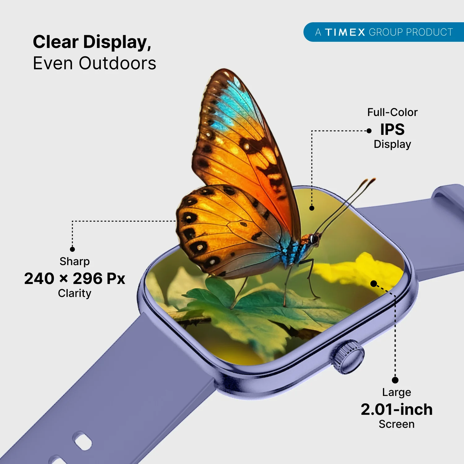 Timex iConnect Arc 2.01 inches (5.1 cm) Display with BT Calling Smartwatch For Unisex - TWIXW1403T - Image 11