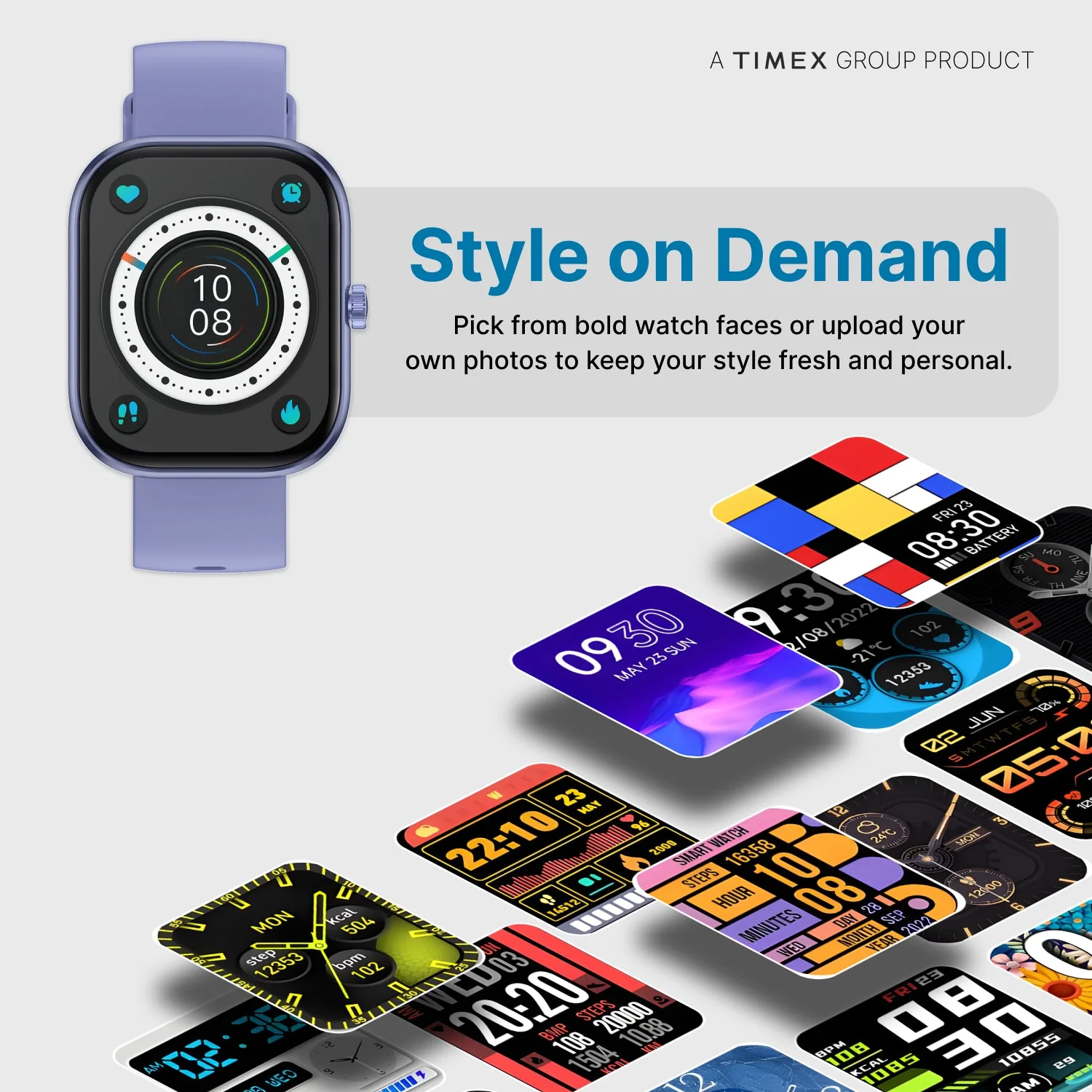 Timex iConnect Arc 2.01 inches (5.1 cm) Display with BT Calling Smartwatch For Unisex - TWIXW1403T - Image 7