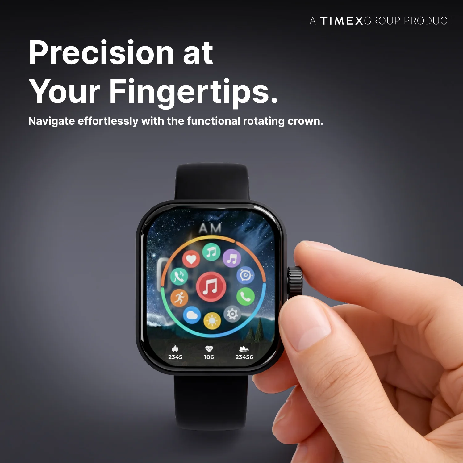 TIMEX iConnect Arc+ Smartwatch with 2.01 Inch IPS Display with  BT Calling Smartwatch for Unisex - TWIXW1600T - Image 4