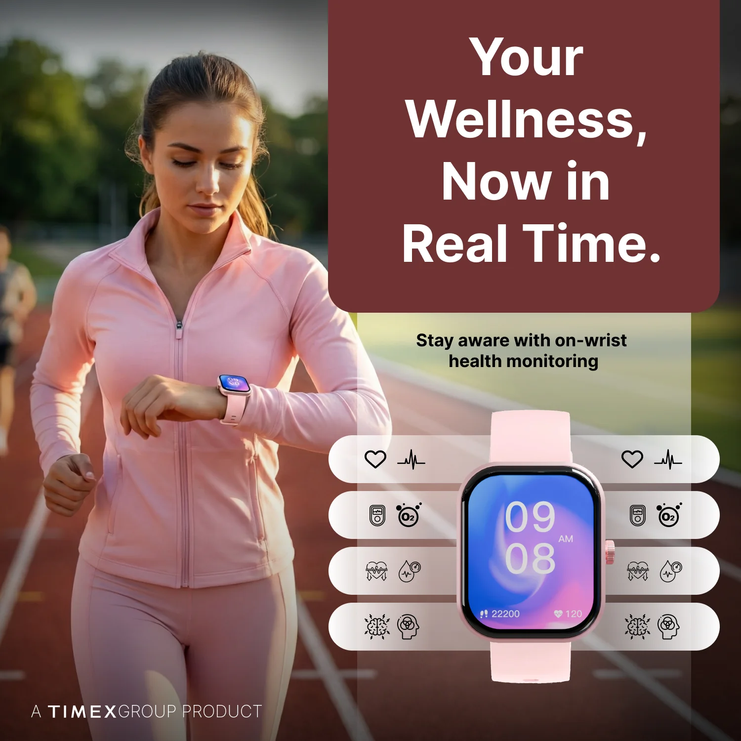 TIMEX iConnect Arc+ Smartwatch with 2.01 Inch IPS Display with  BT Calling Smartwatch for Unisex - TWIXW1601T - Image 6