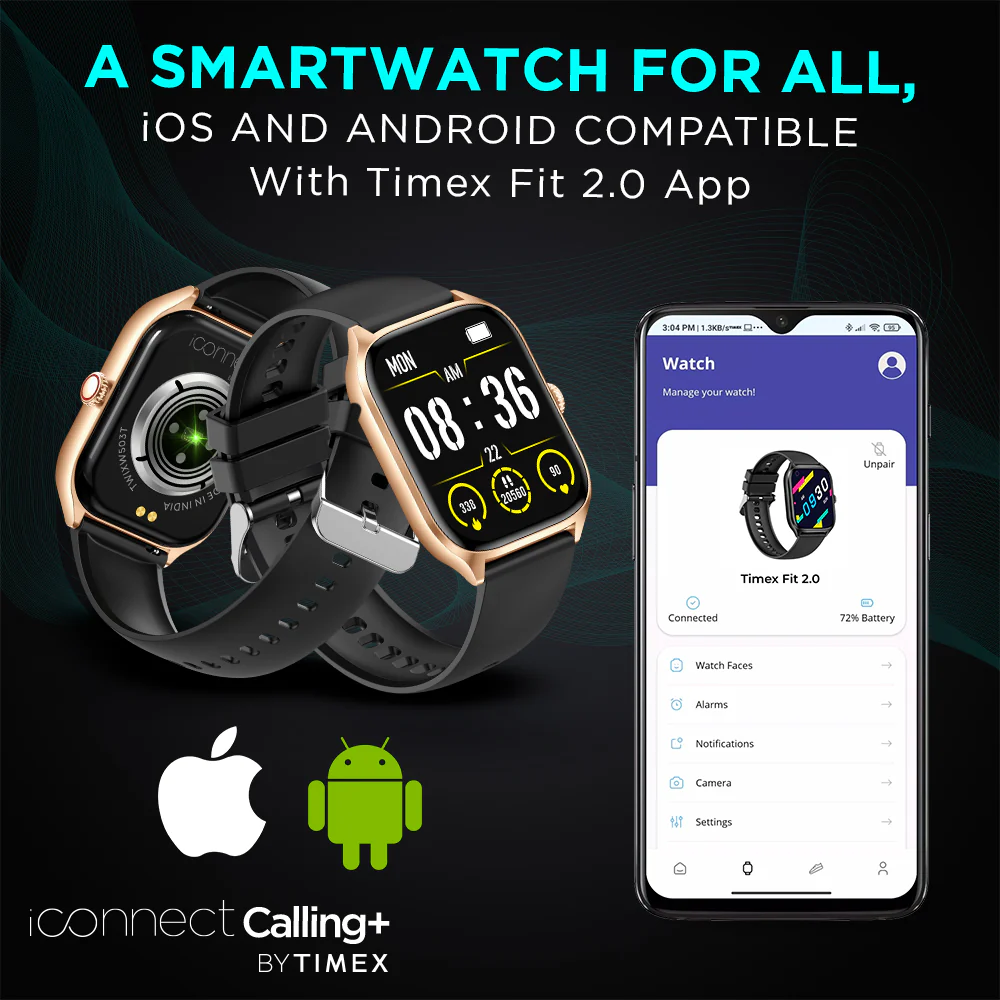 Timex iConnect Calling 2.01(5.10 cm) by Timex with FT Display|Pixel Resolution|Functional Crown|Bluetooth Calling|AI Voice Assist|- TWIXW503T - Image 5