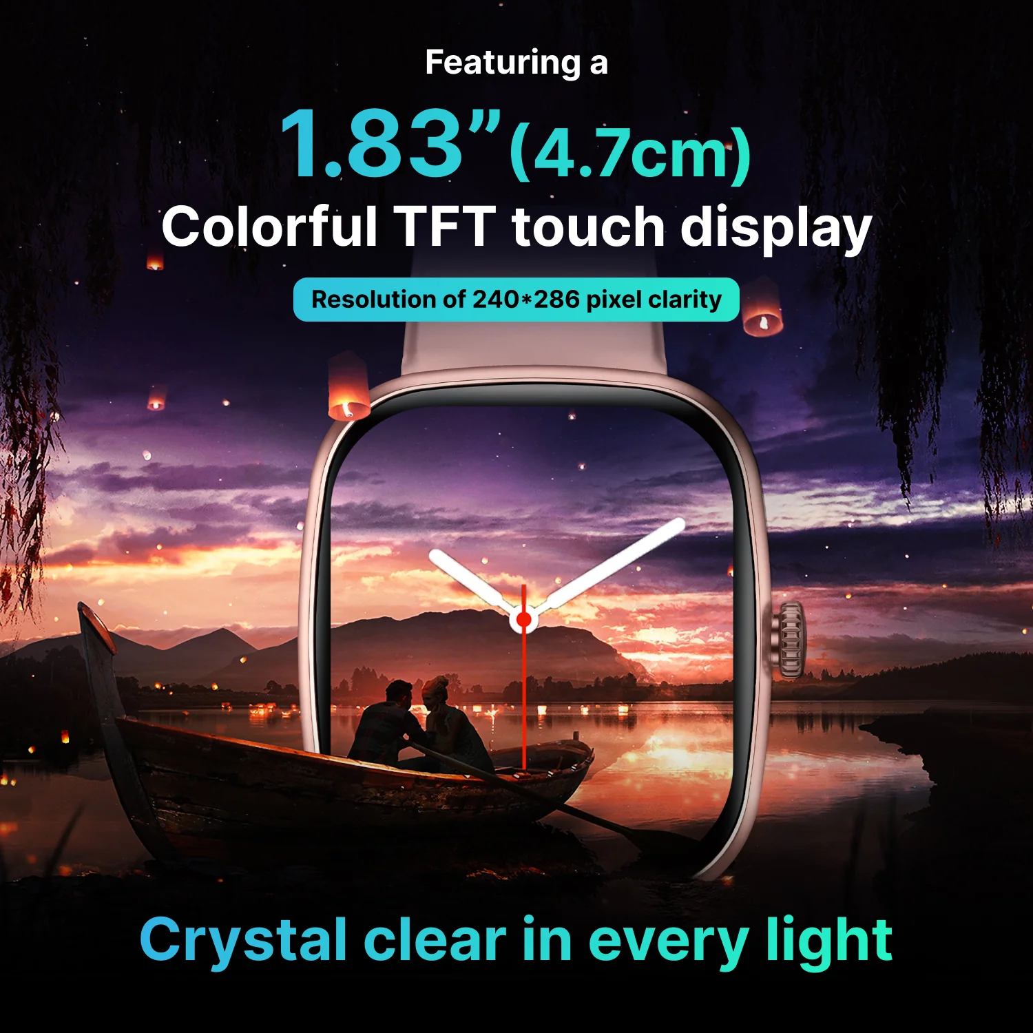 Timex iConnect Calling Ace 1.83 inches (4.64 cm) Display with Functional Crown and BT Calling Smartwatch For Unisex - TWIXW1101T - Image 5