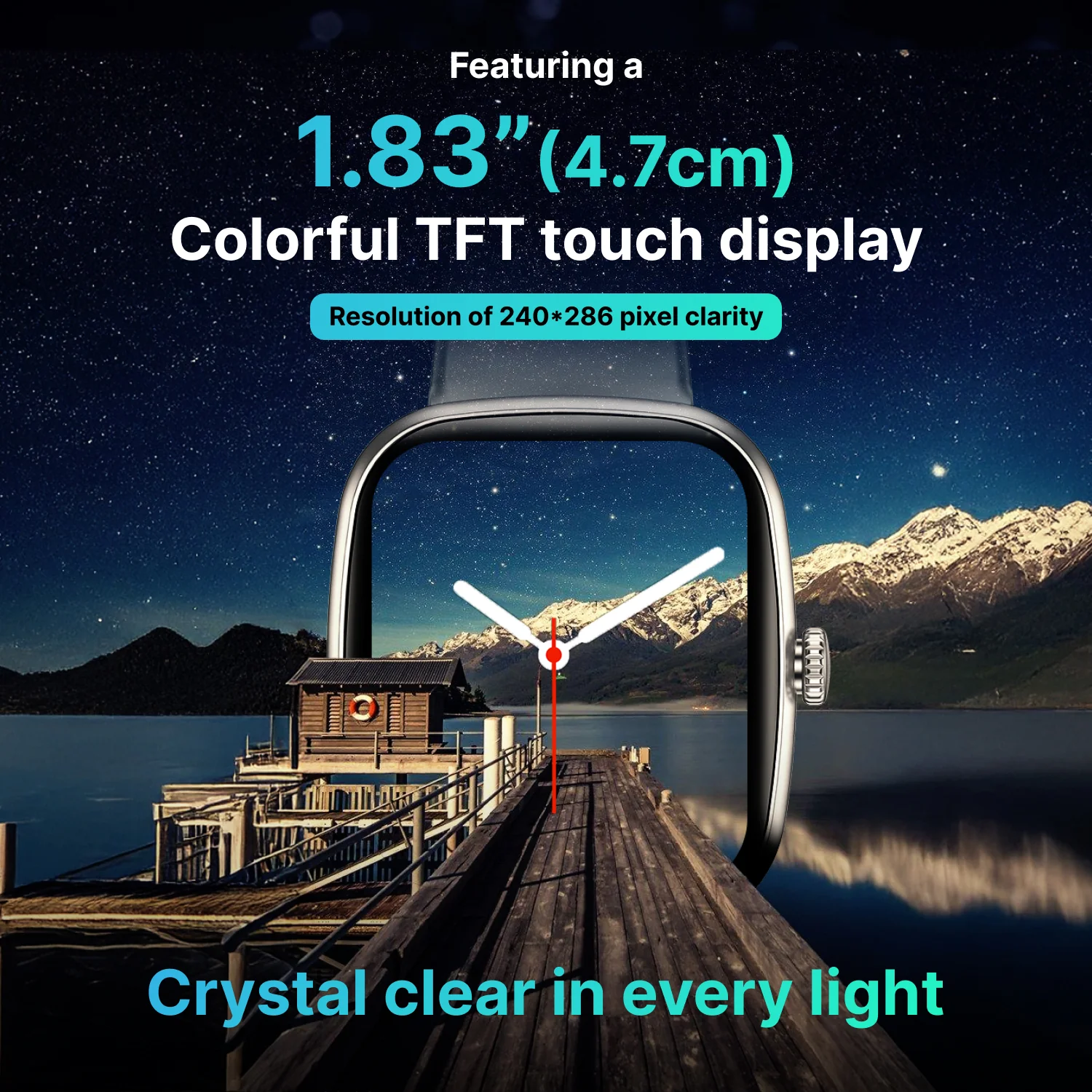Timex iConnect Calling Ace 1.83 inches (4.64 cm) Display with Functional Crown and BT Calling Smartwatch For Unisex - TWIXW1102T - Image 5