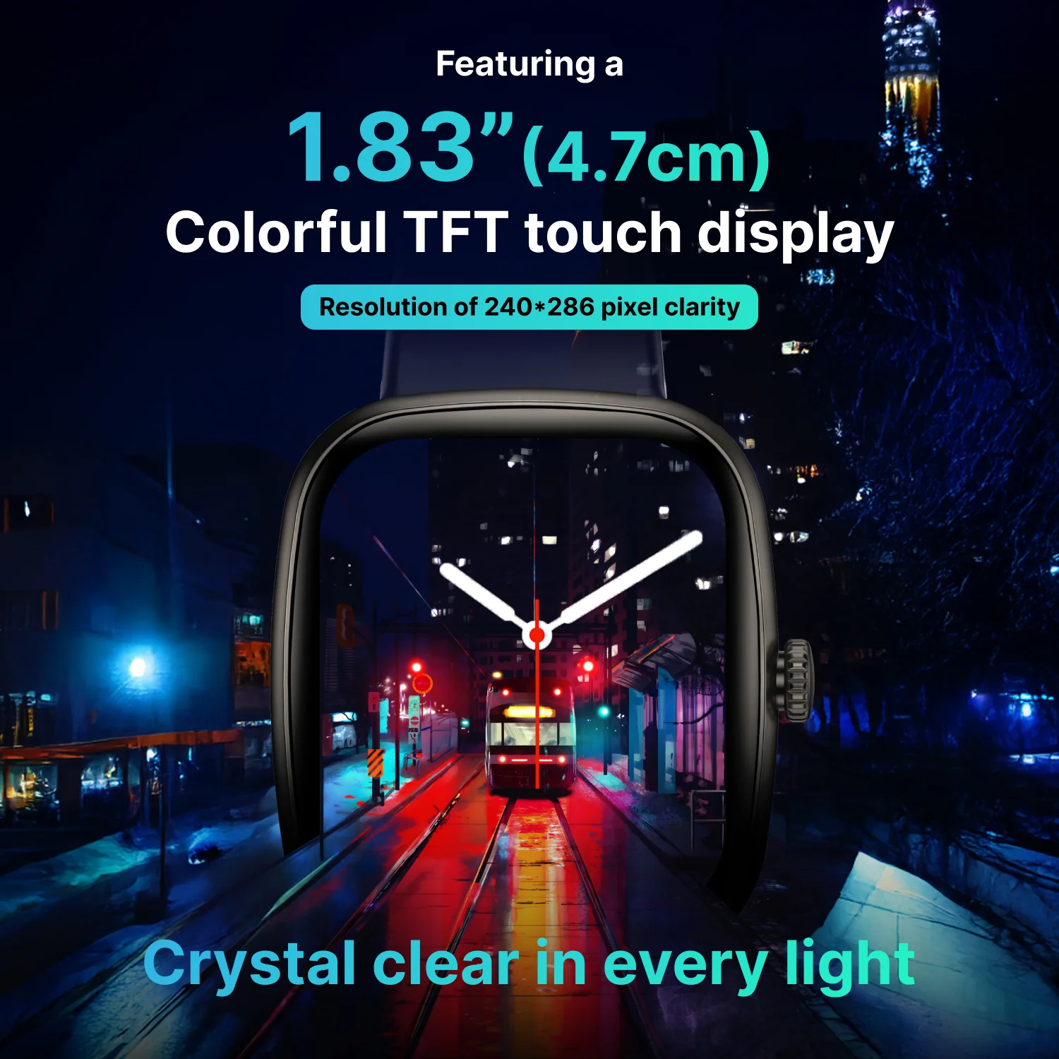 Timex iConnect Calling Ace 1.83 inches (4.64 cm) Display with Functional Crown and BT Calling Smartwatch For Unisex - TWIXW1103T - Image 5